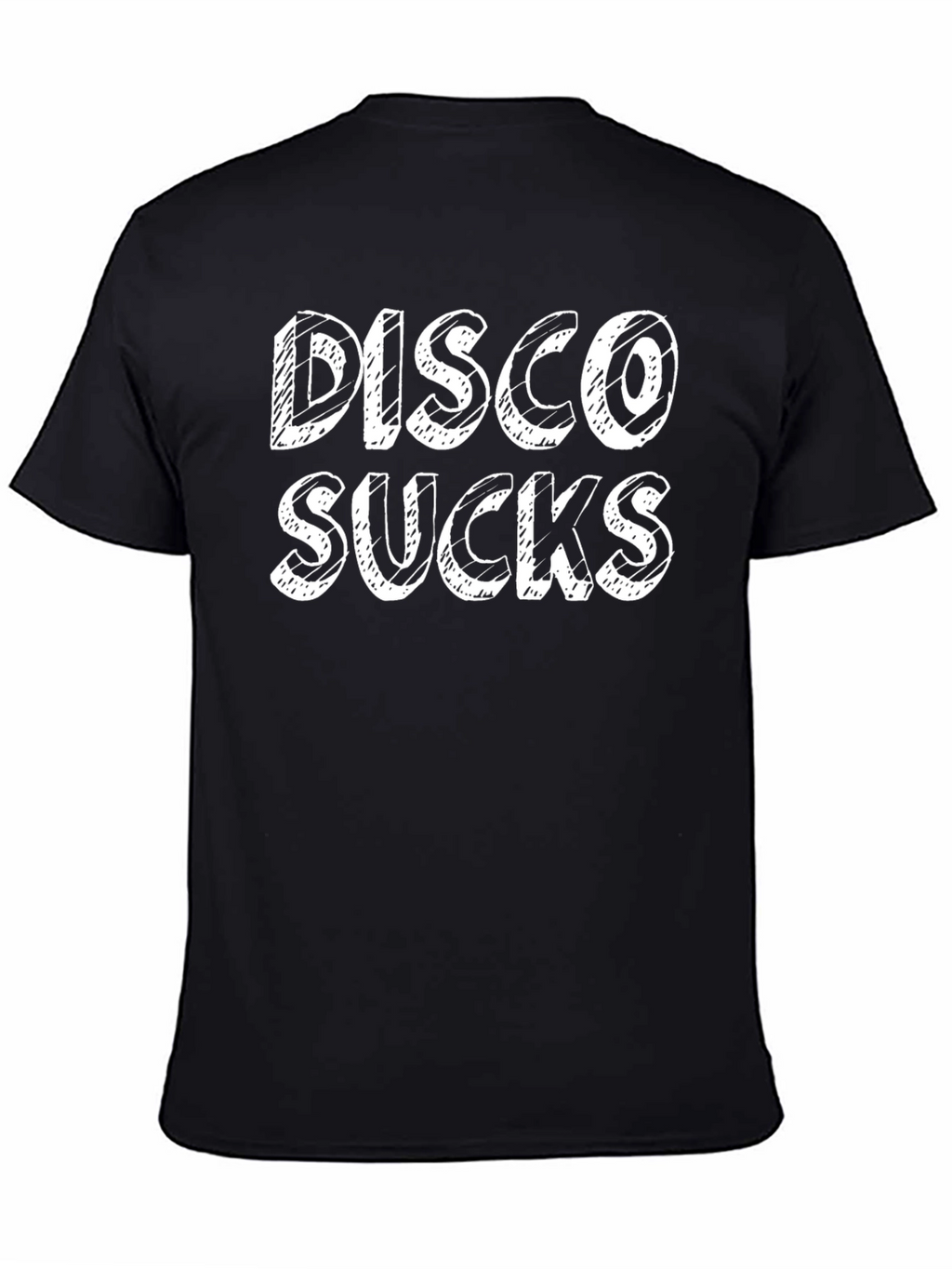 Disco Sucks Graphic T-Shirt - Black Cotton Tee