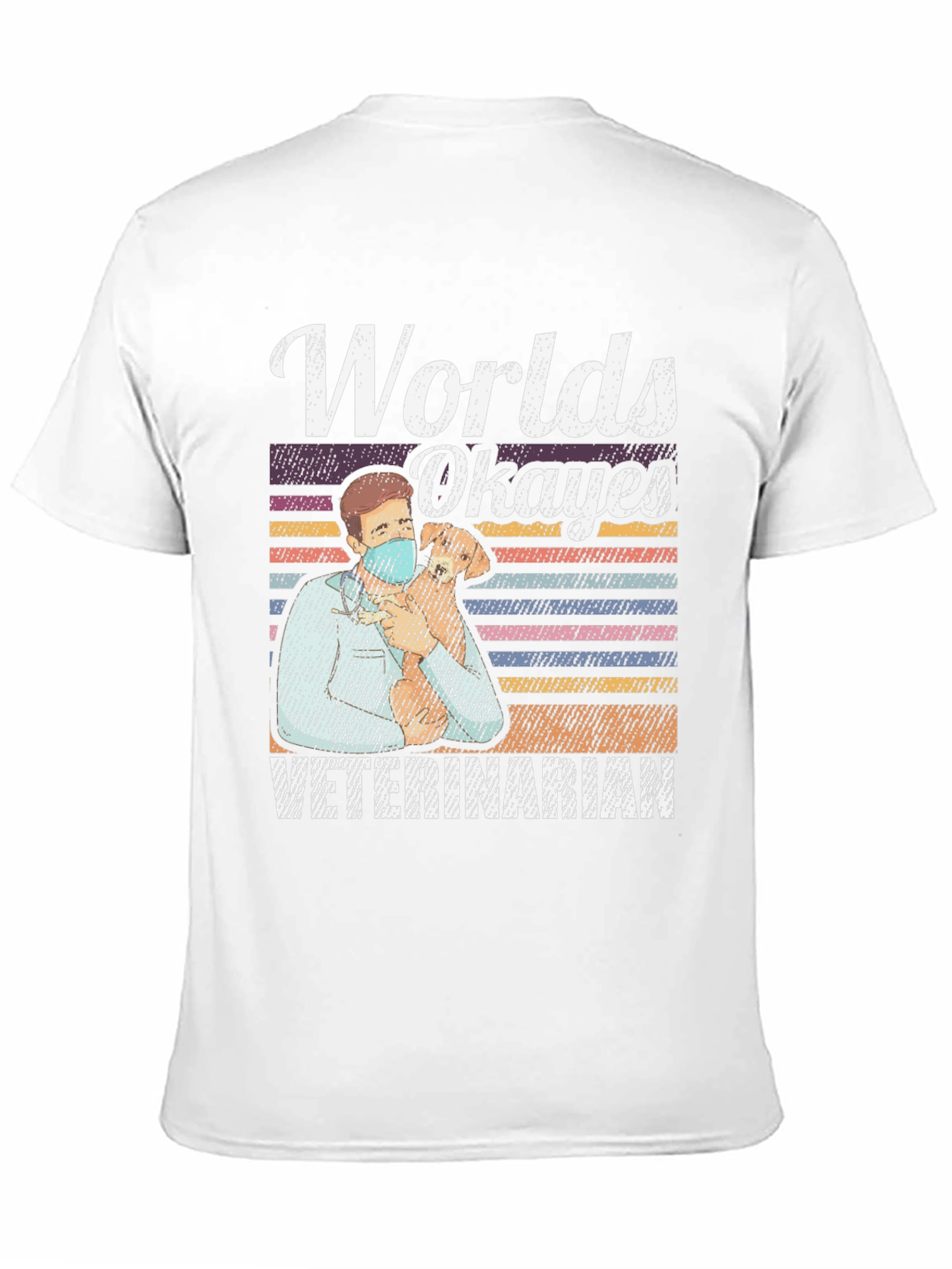 Worlds Okayest Veterinarian Tee - Funny Vet Gift
