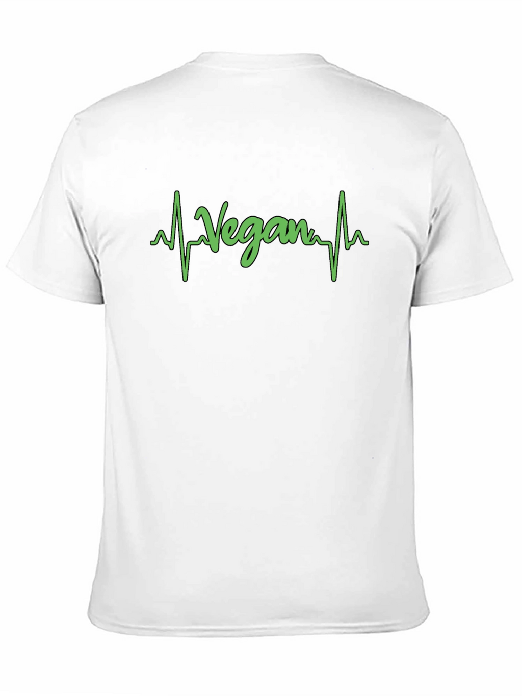 Vegan Heartbeat T-Shirt - Black Graphic Tee