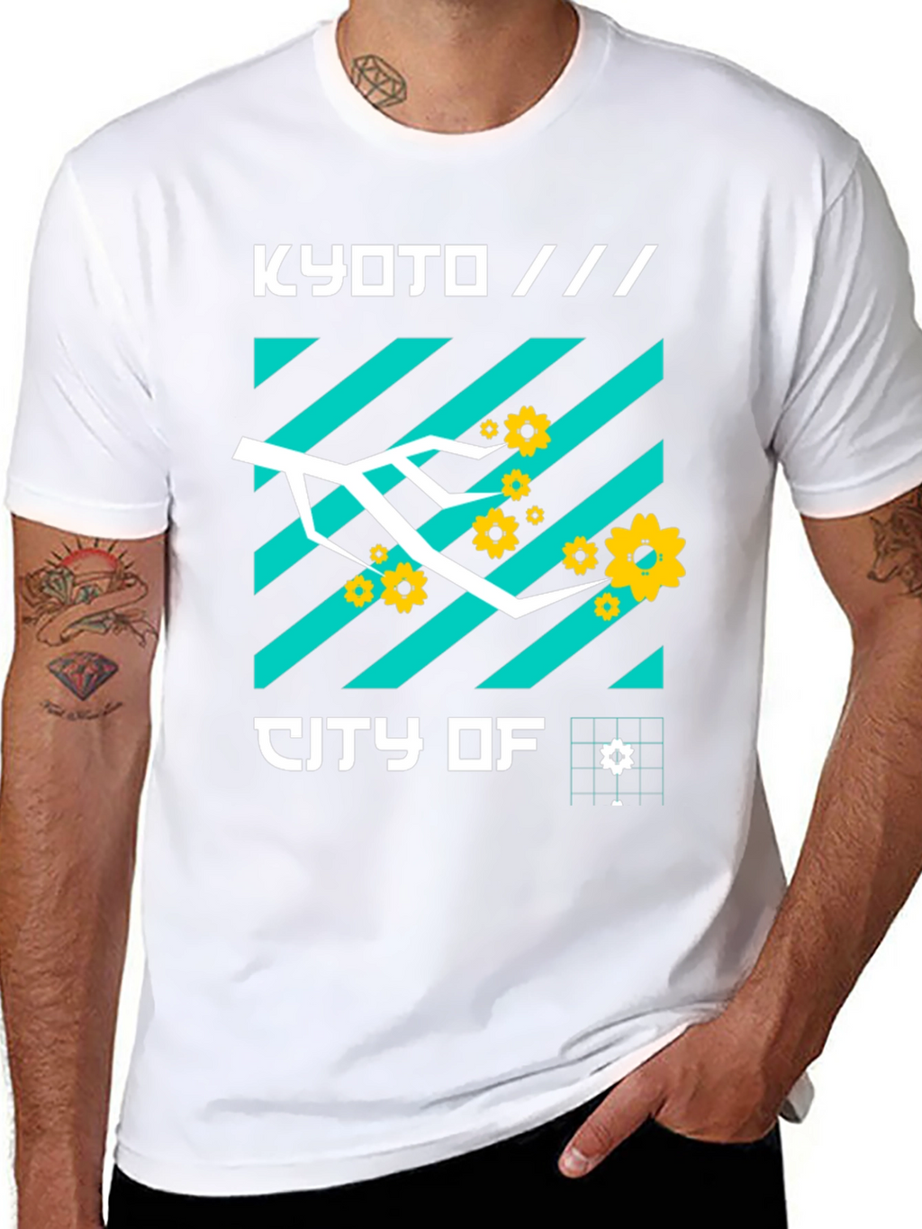 Kyoto City of Graphic Tee Modern Japan Streetwear Shirt