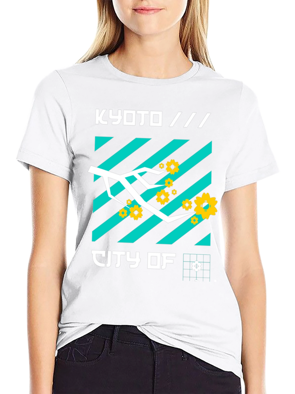 Kyoto City of Graphic Tee Modern Japan Streetwear Shirt