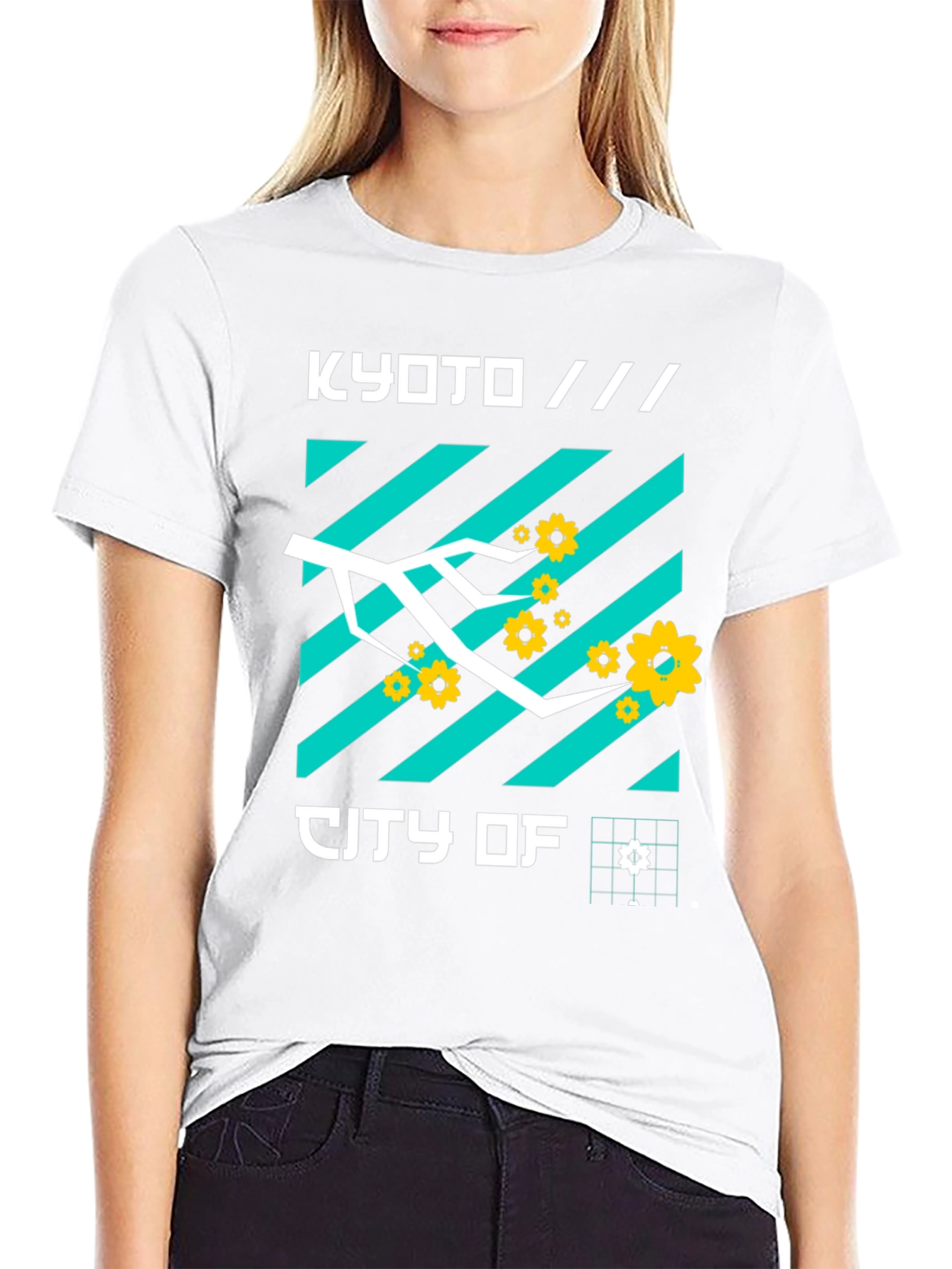 Kyoto City of Graphic Tee Modern Japan Streetwear Shirt