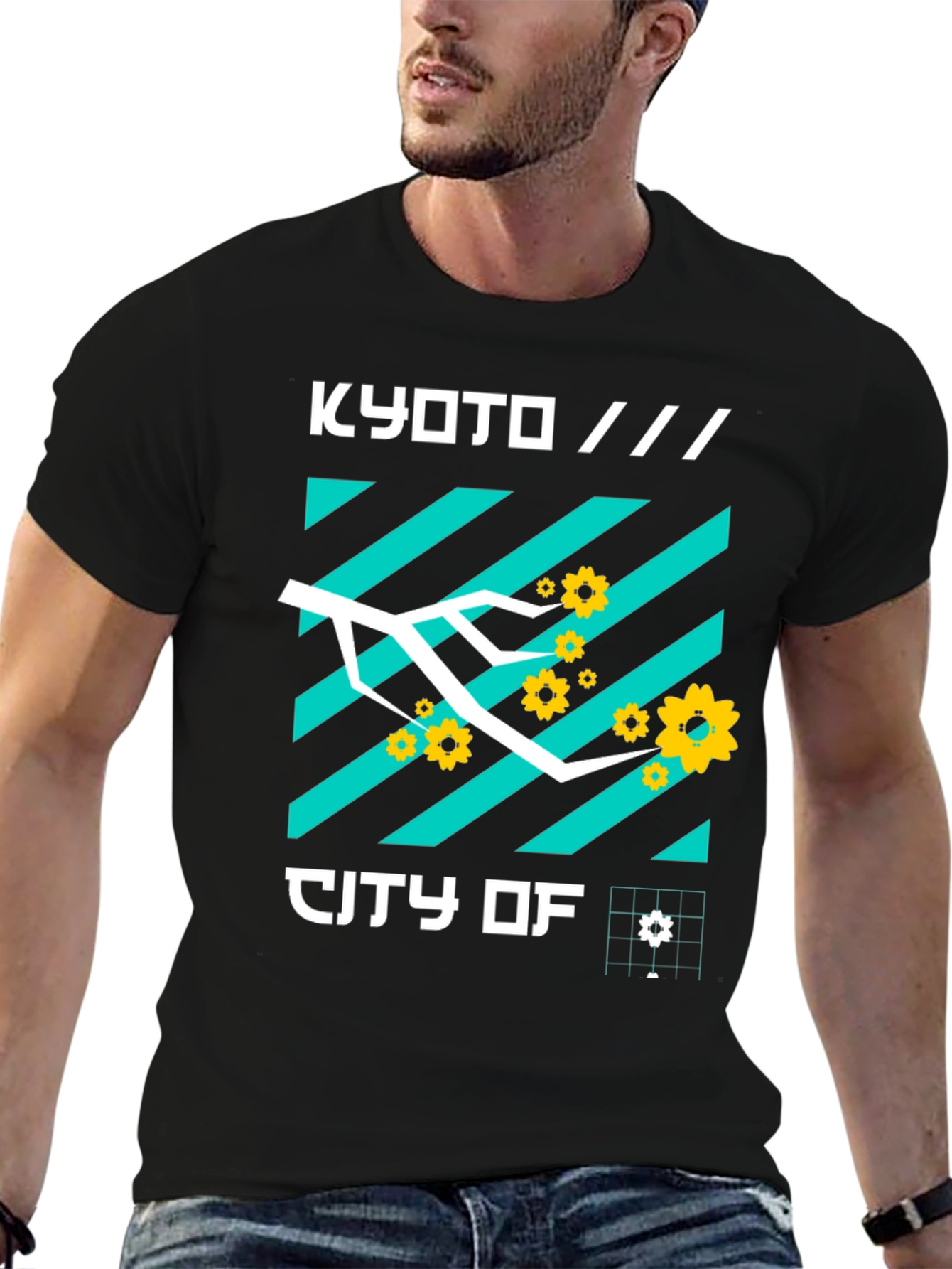 Kyoto City of Graphic Tee Modern Japan Streetwear Shirt