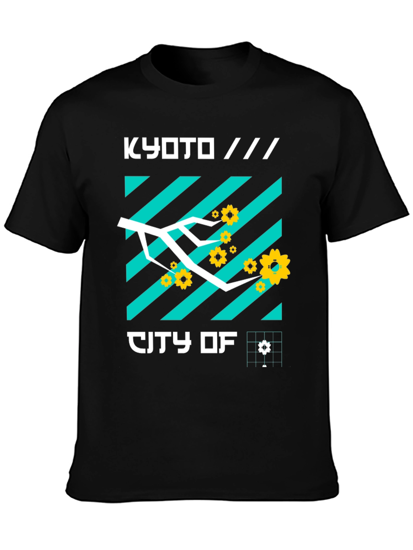 Kyoto City of Graphic Tee Modern Japan Streetwear Shirt