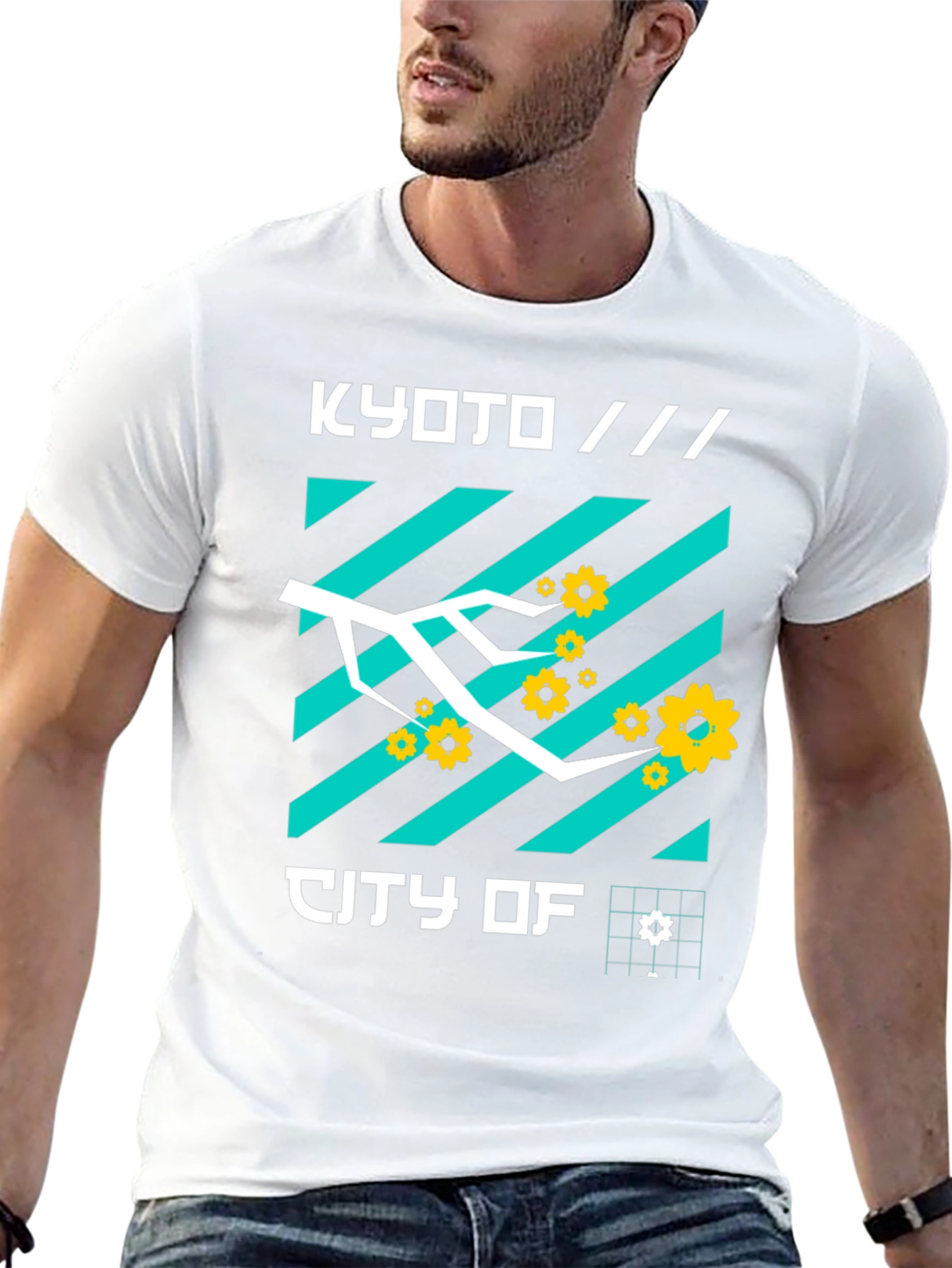 Kyoto City of Graphic Tee Modern Japan Streetwear Shirt
