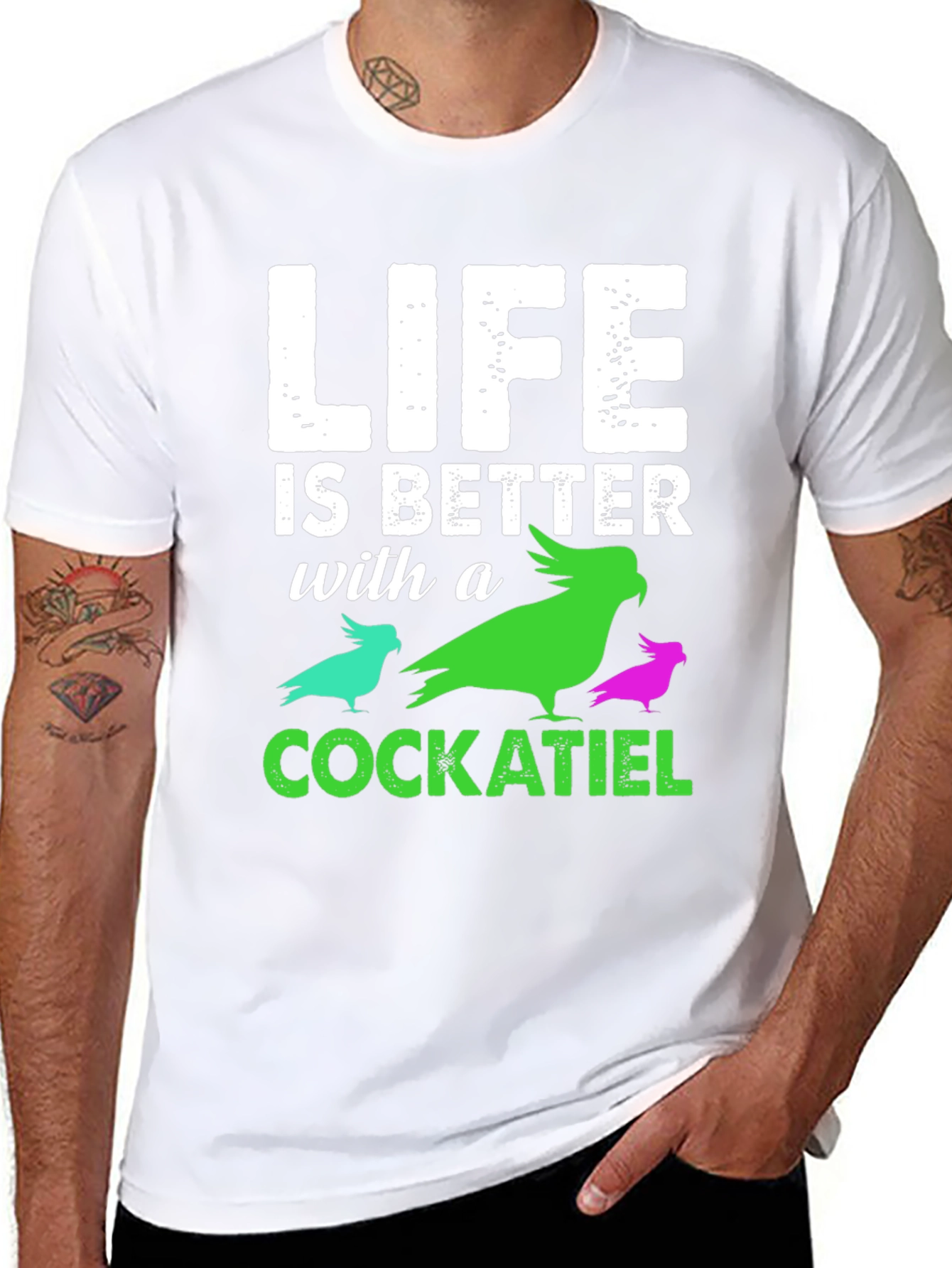 Life is Better with a Cockatiel T-Shirt