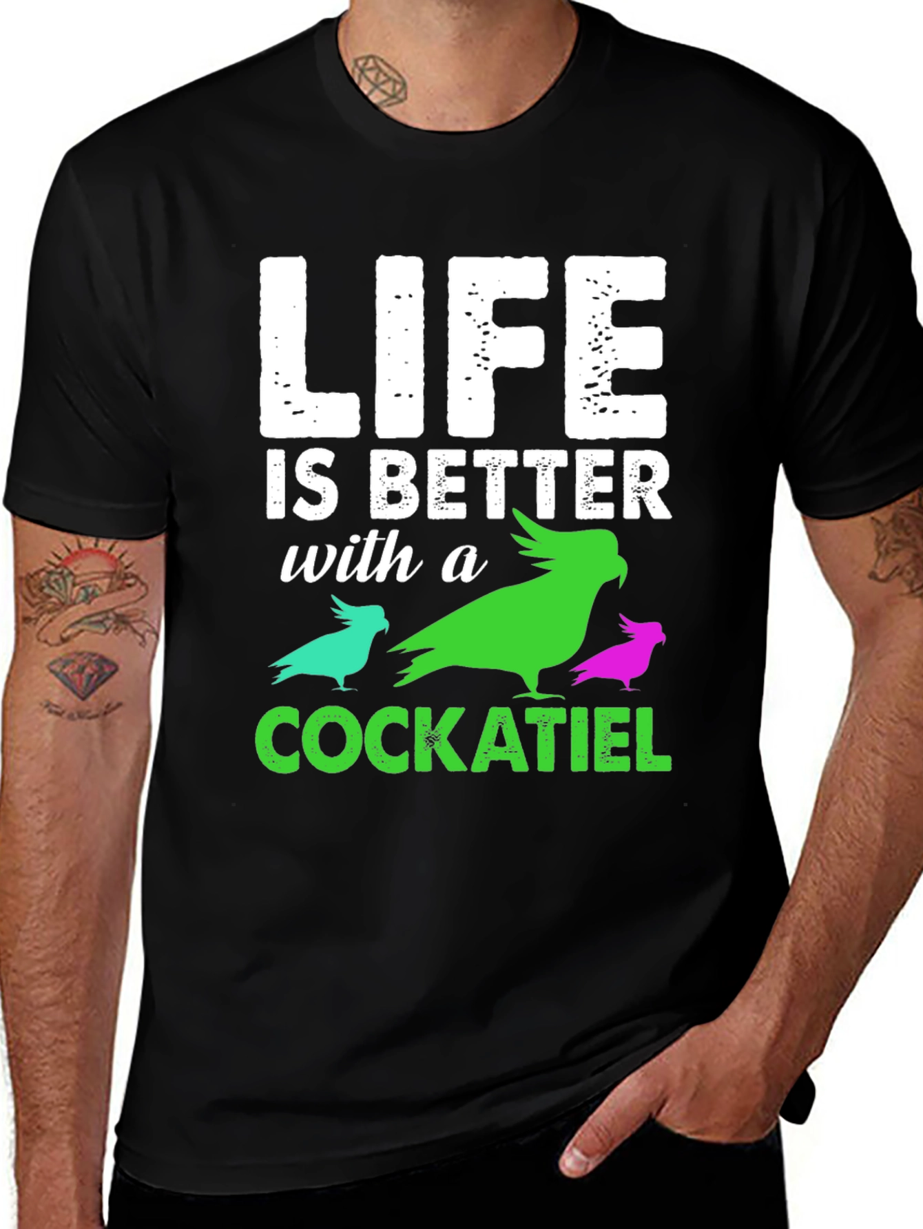 Life is Better with a Cockatiel T-Shirt