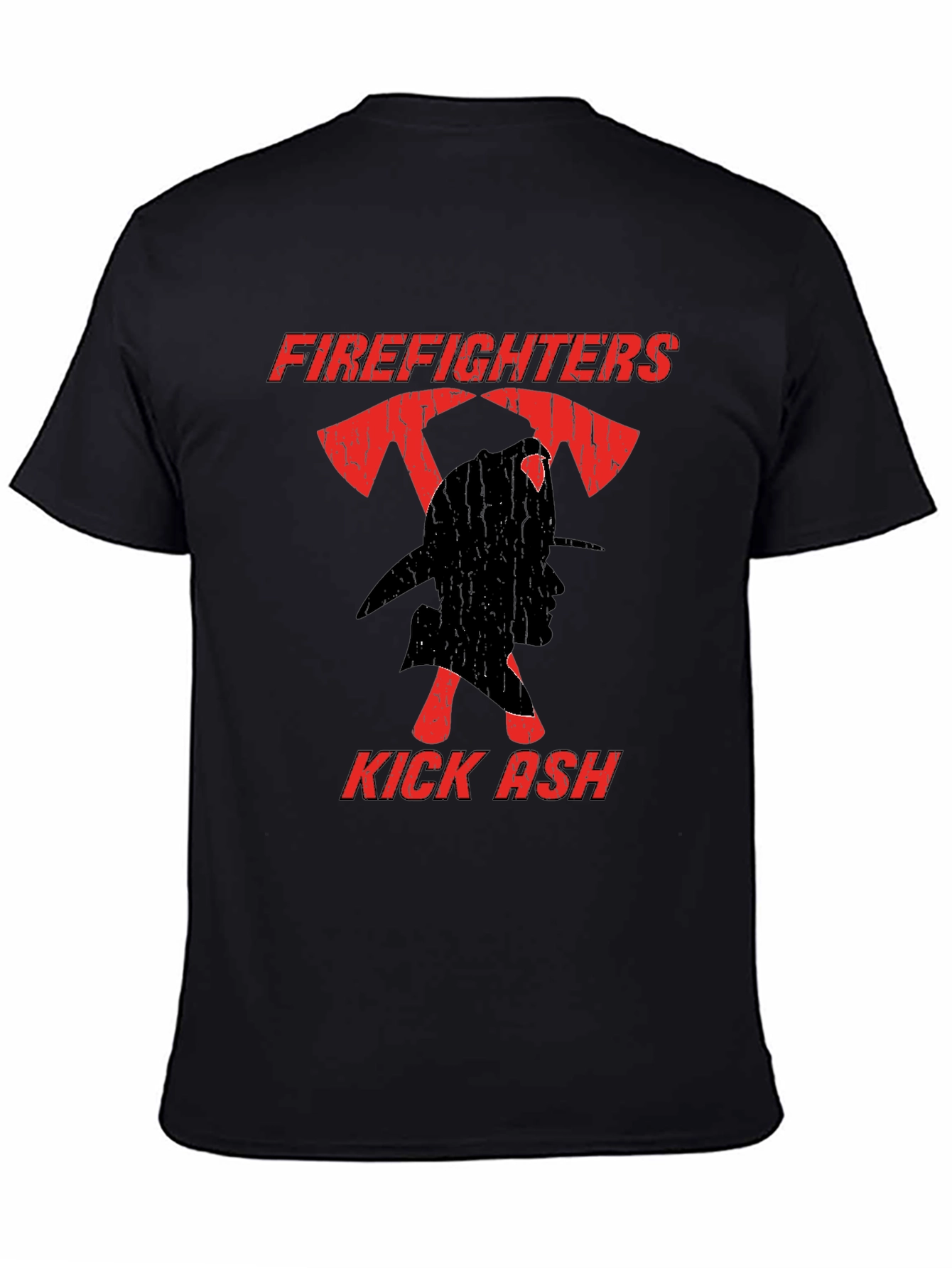 Firefighters Kick Ash T-Shirt - Black