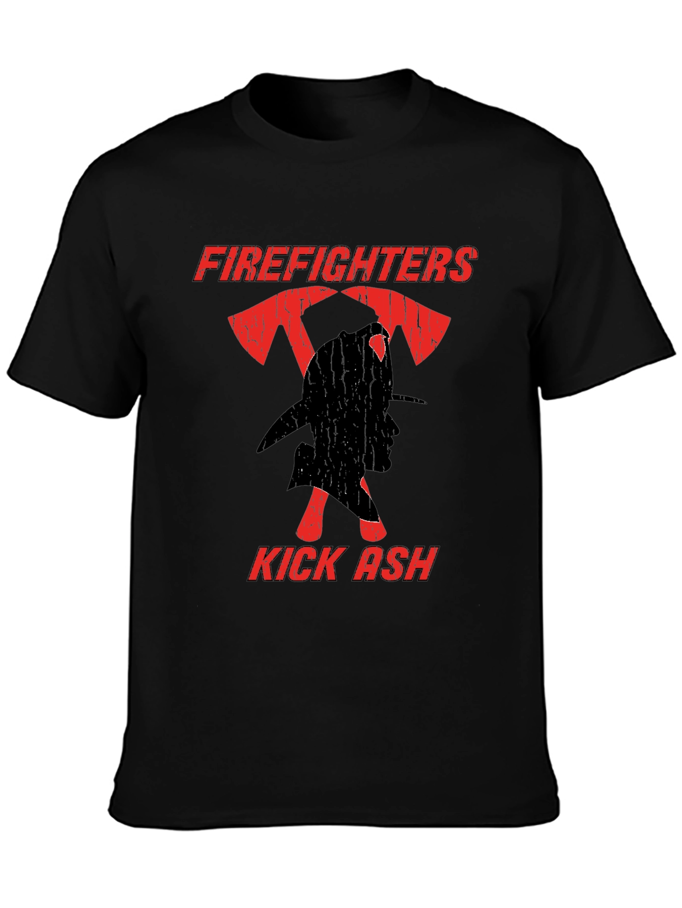 Firefighters Kick Ash T-Shirt - Black