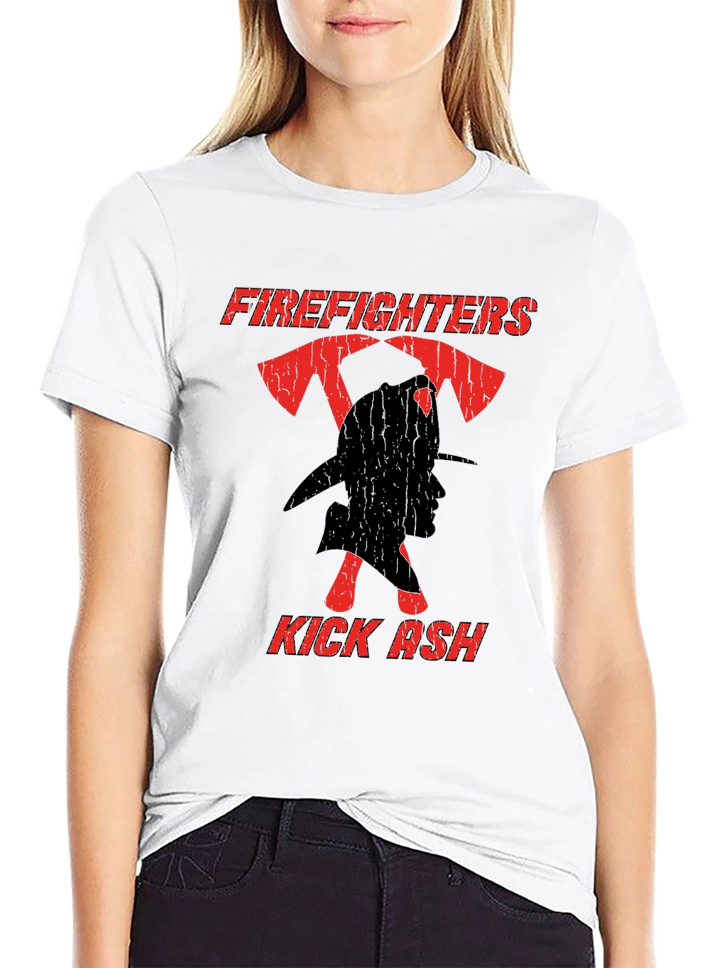 Firefighters Kick Ash T-Shirt - Black