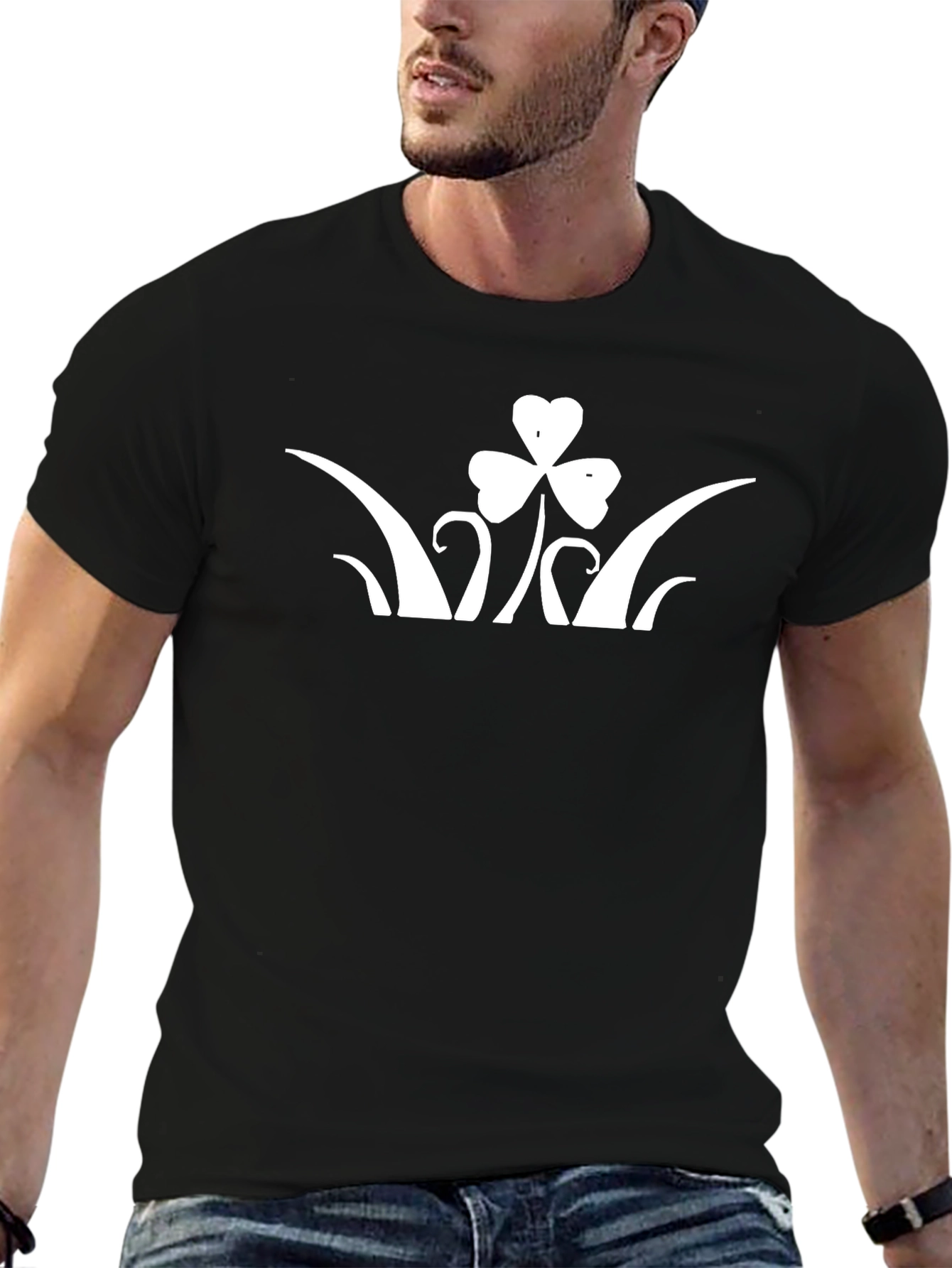 Shamrock Graphic Black T-Shirt