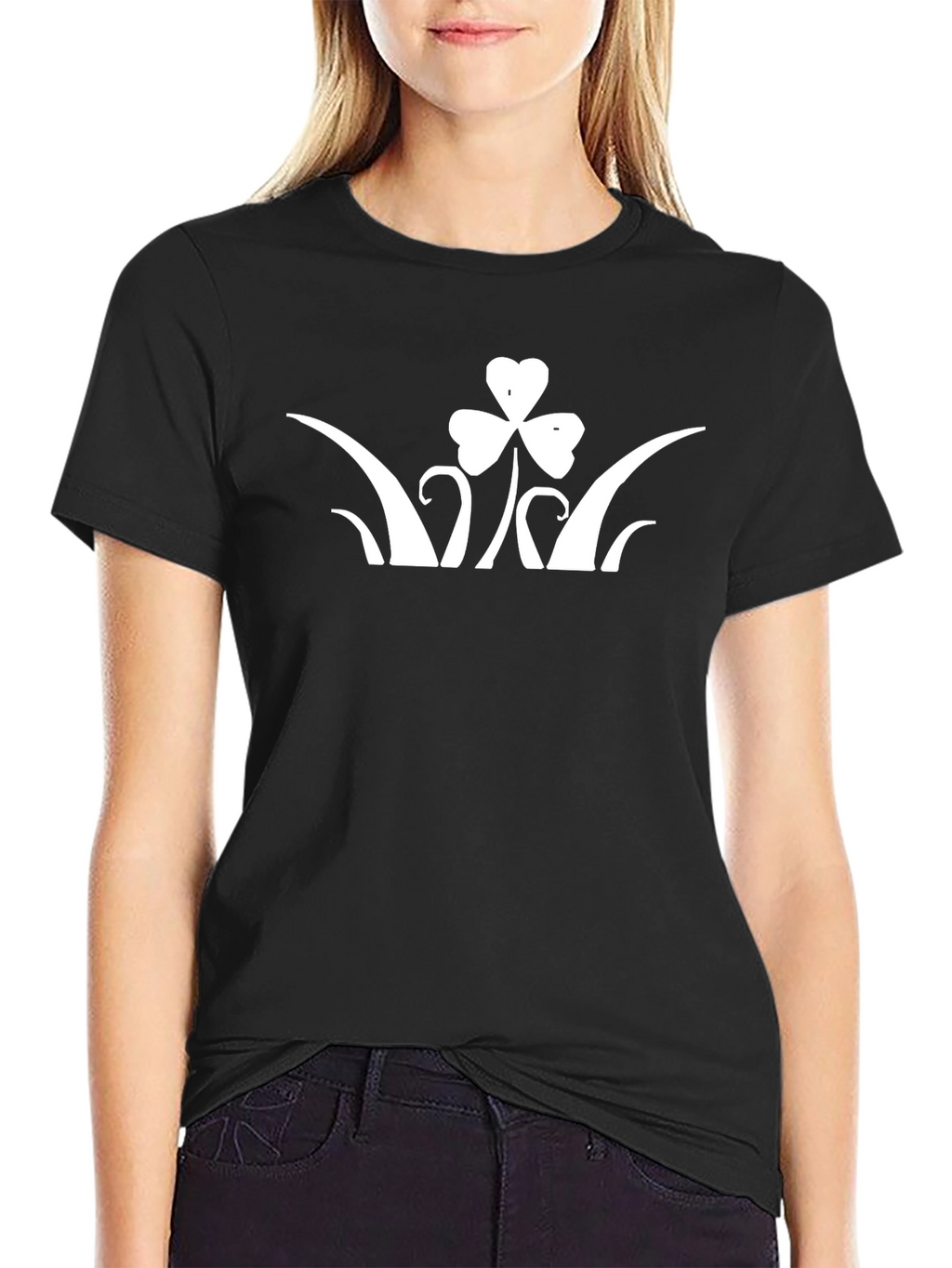 Shamrock Graphic Black T-Shirt