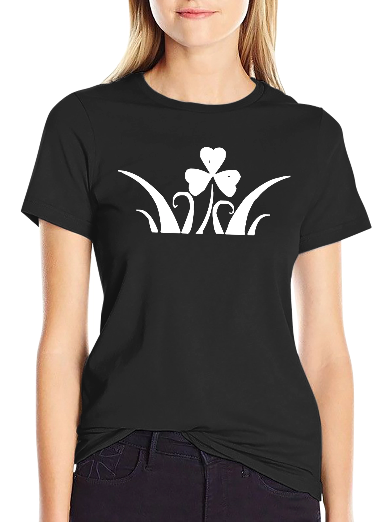 Shamrock Graphic Black T-Shirt