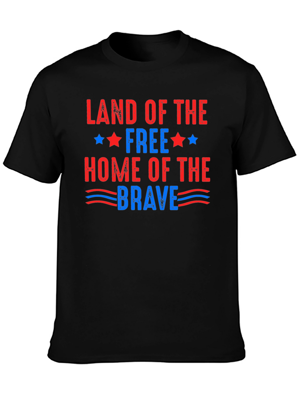 Patriotic Land of the Free Graphic T-Shirt