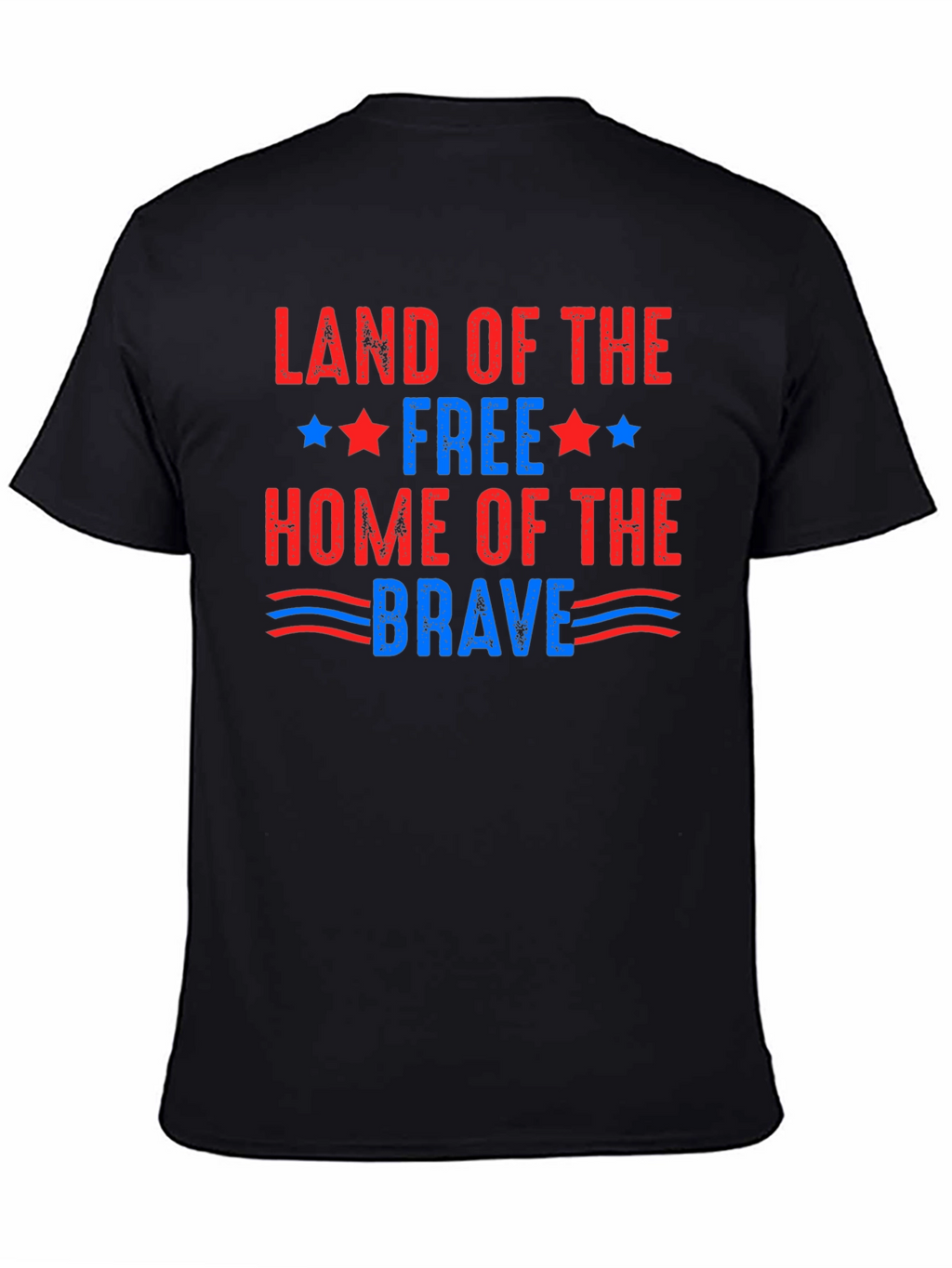 Patriotic Land of the Free Graphic T-Shirt