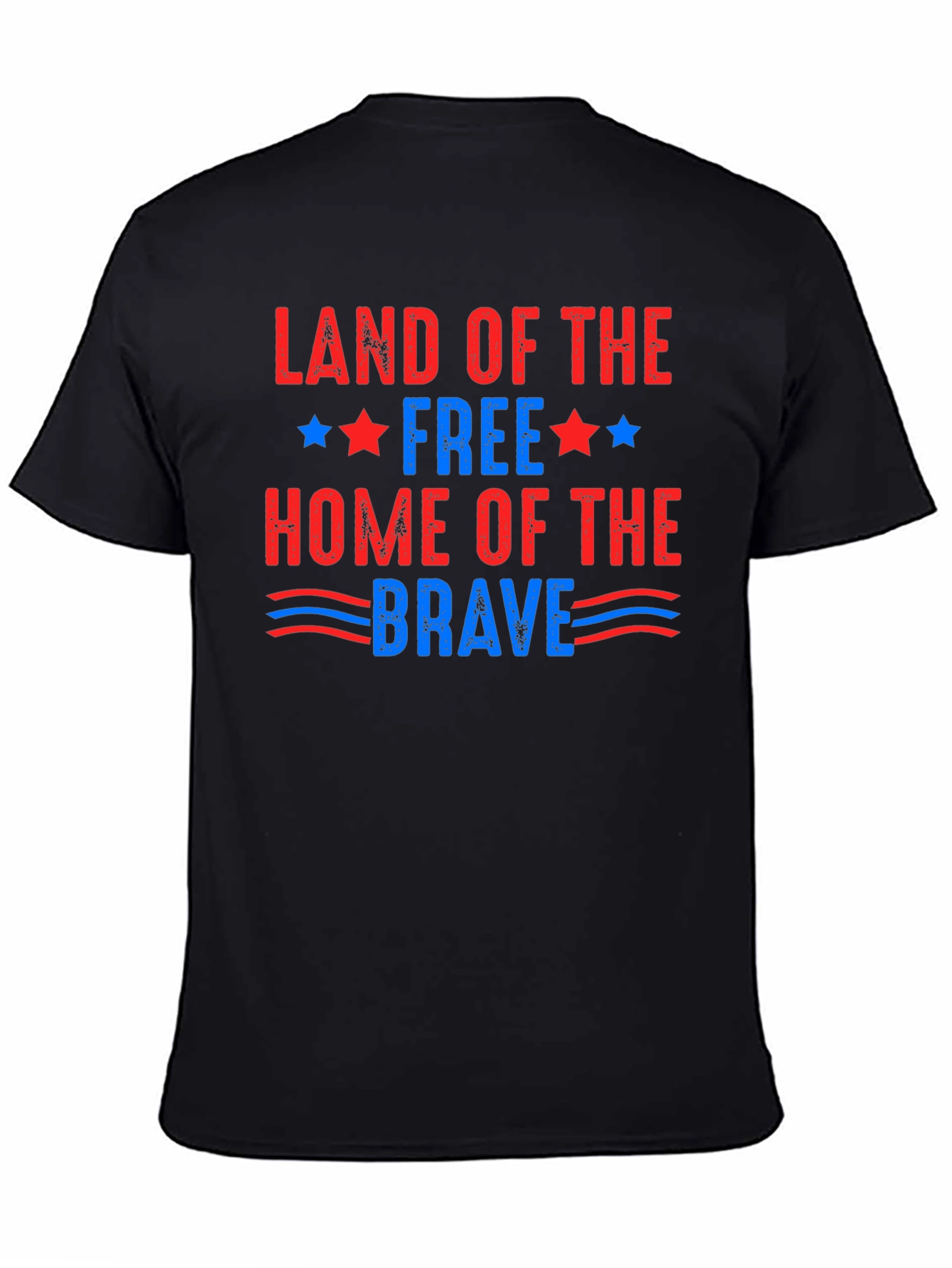 Patriotic Land of the Free Graphic T-Shirt