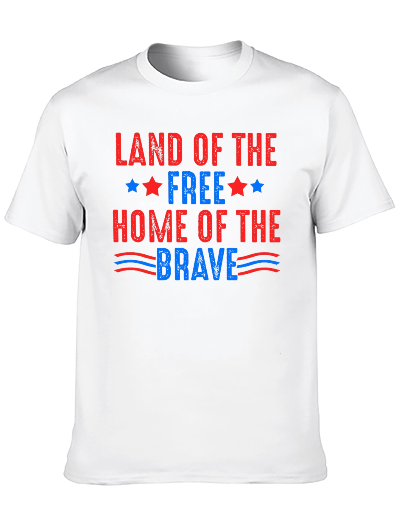 Patriotic Land of the Free Graphic T-Shirt
