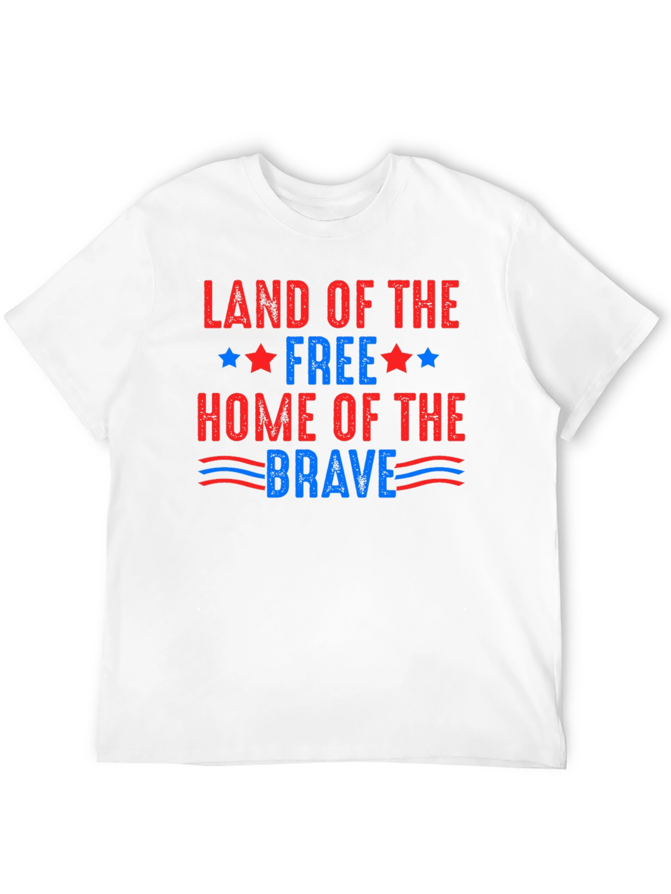 Patriotic Land of the Free Graphic T-Shirt