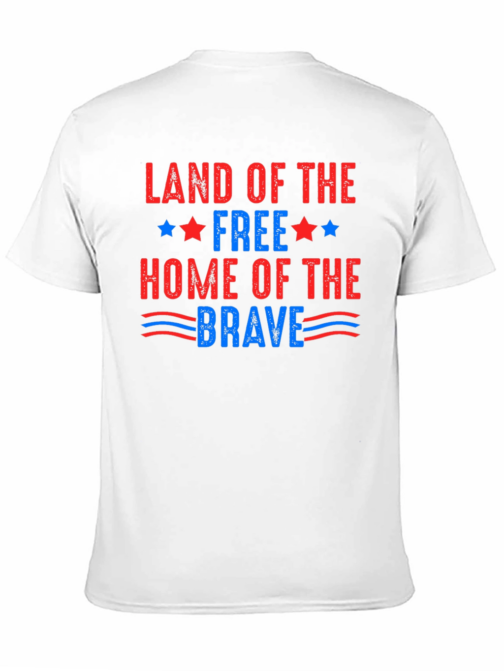 Patriotic Land of the Free Graphic T-Shirt