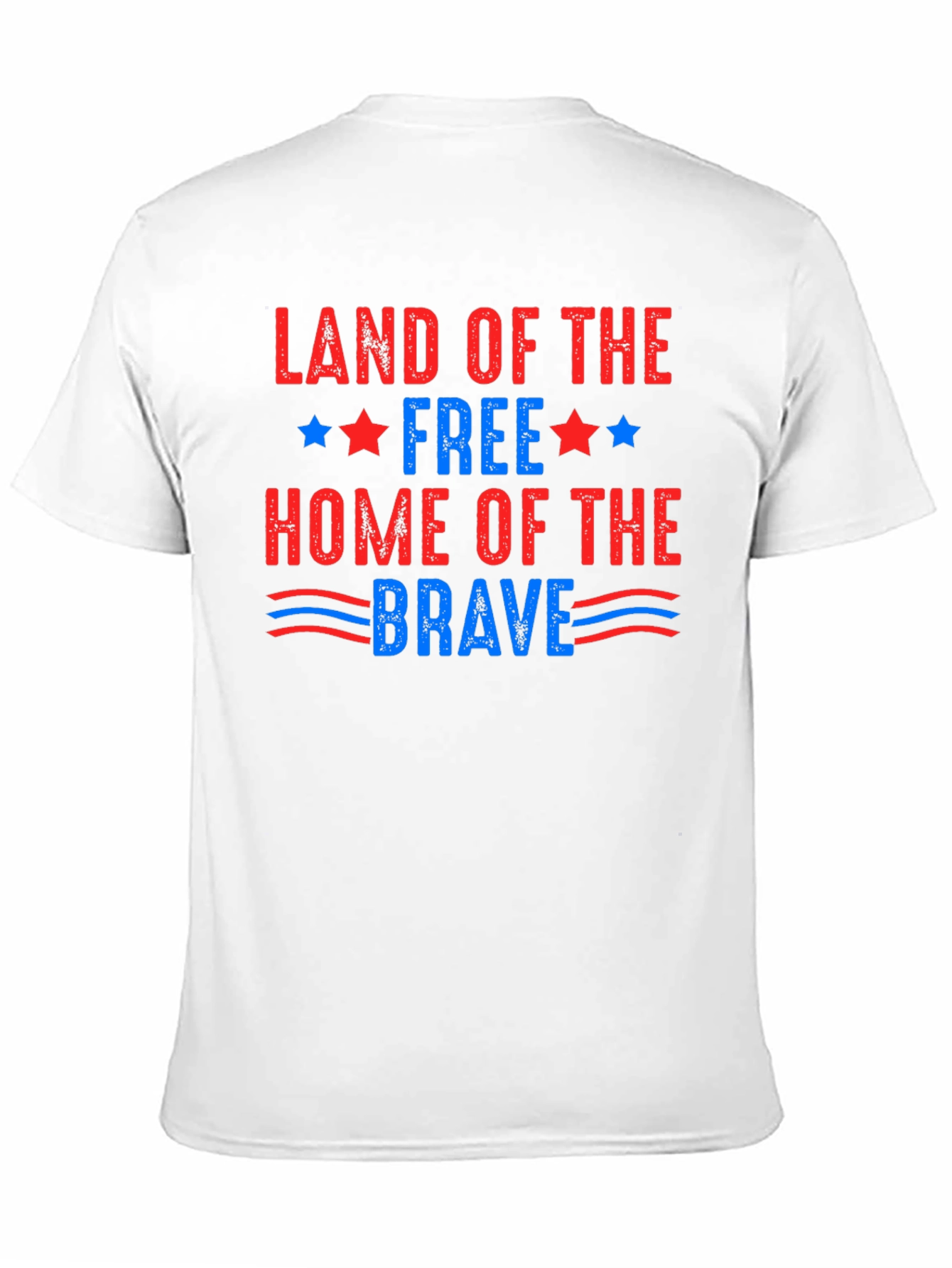 Patriotic Land of the Free Graphic T-Shirt