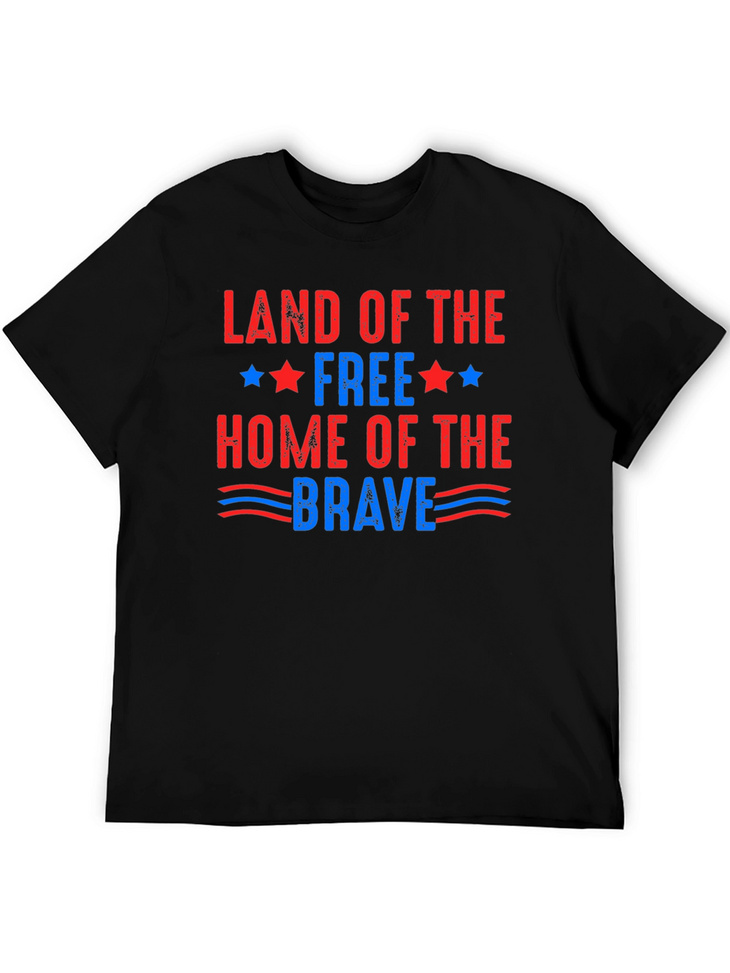 Patriotic Land of the Free Graphic T-Shirt