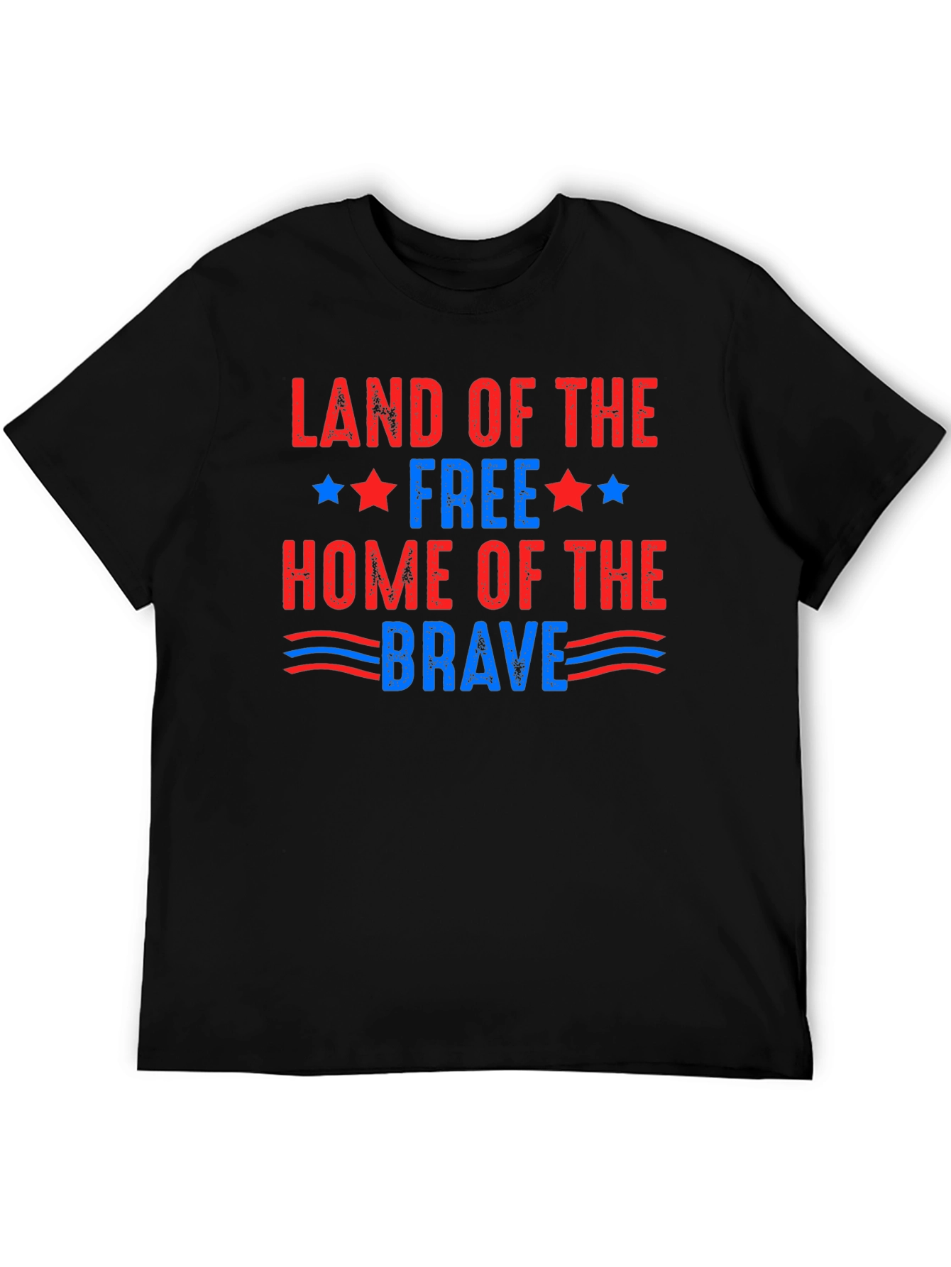 Patriotic Land of the Free Graphic T-Shirt