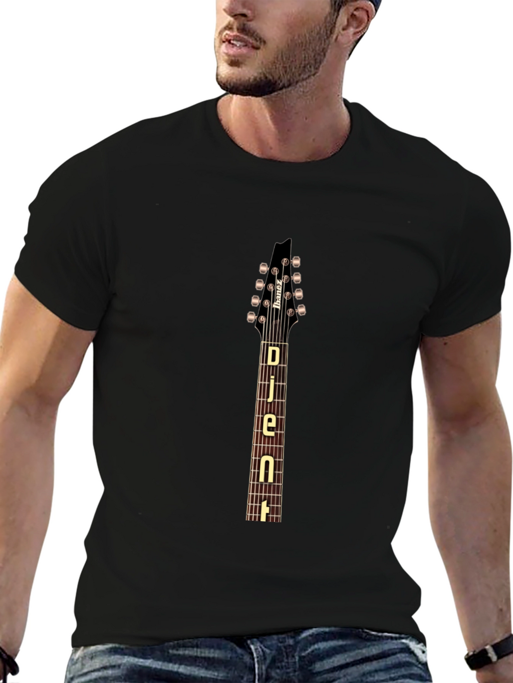 Djent Guitarist Black T-Shirt