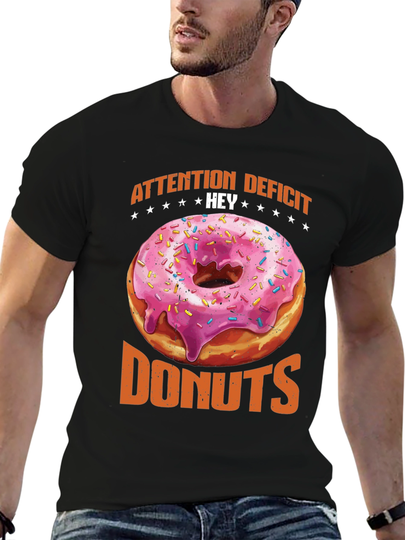 Attention Deficit Hey Donuts Graphic Tee