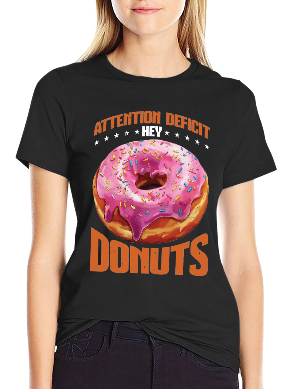 Attention Deficit Hey Donuts Graphic Tee