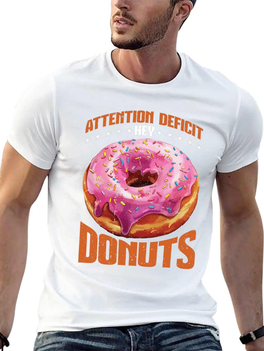 Attention Deficit Hey Donuts Graphic Tee