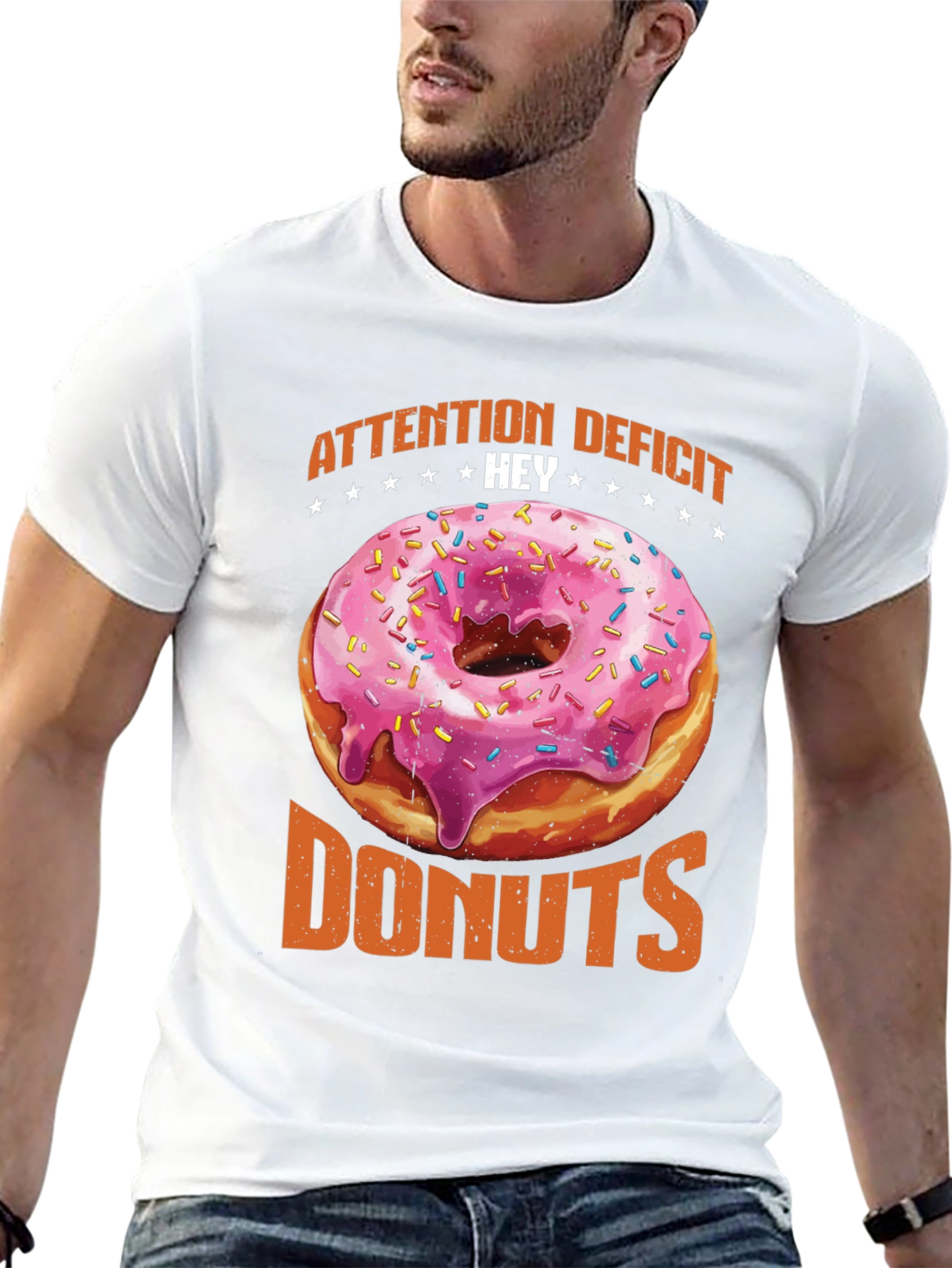 Attention Deficit Hey Donuts Graphic Tee