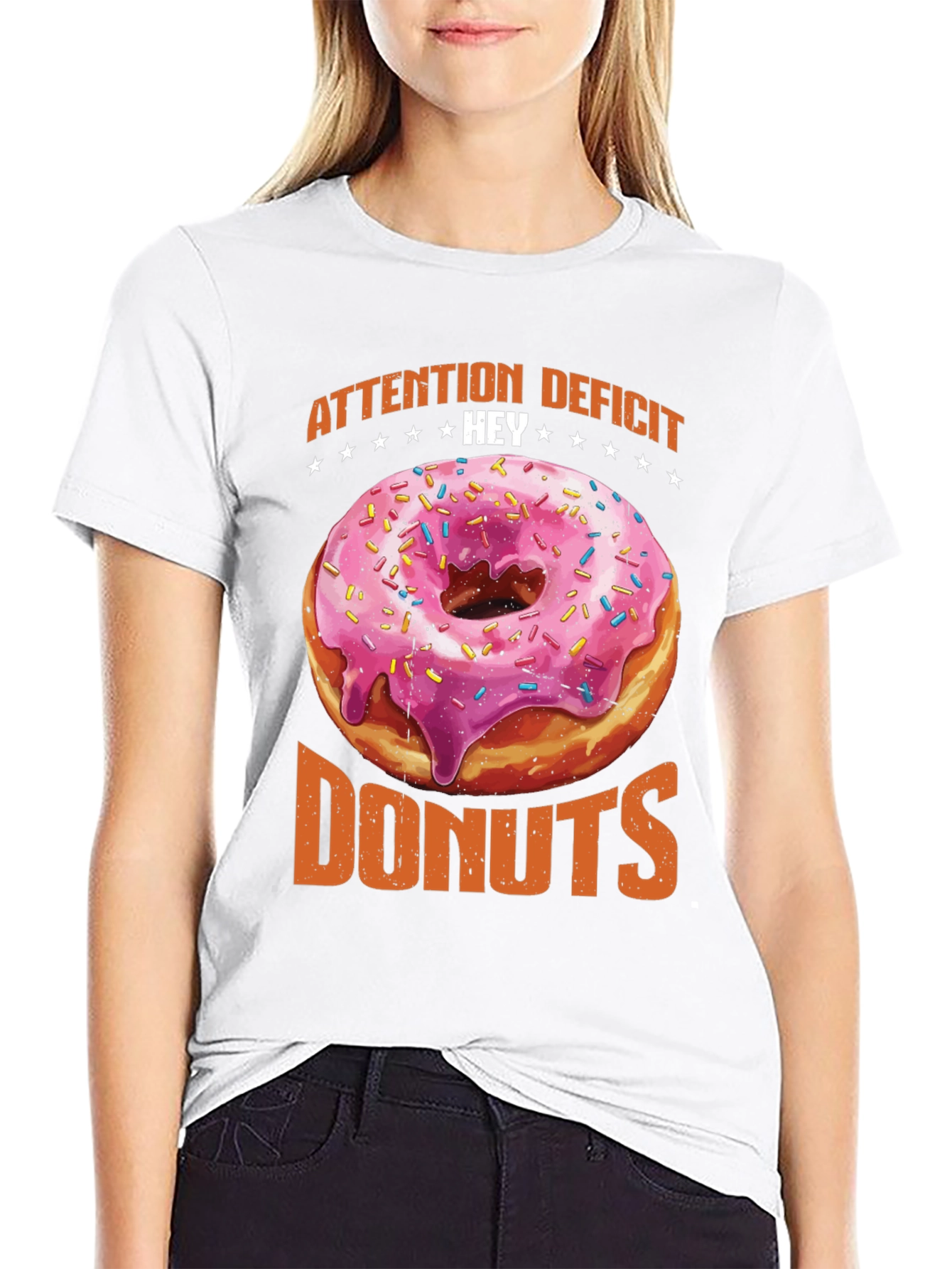 Attention Deficit Hey Donuts Graphic Tee