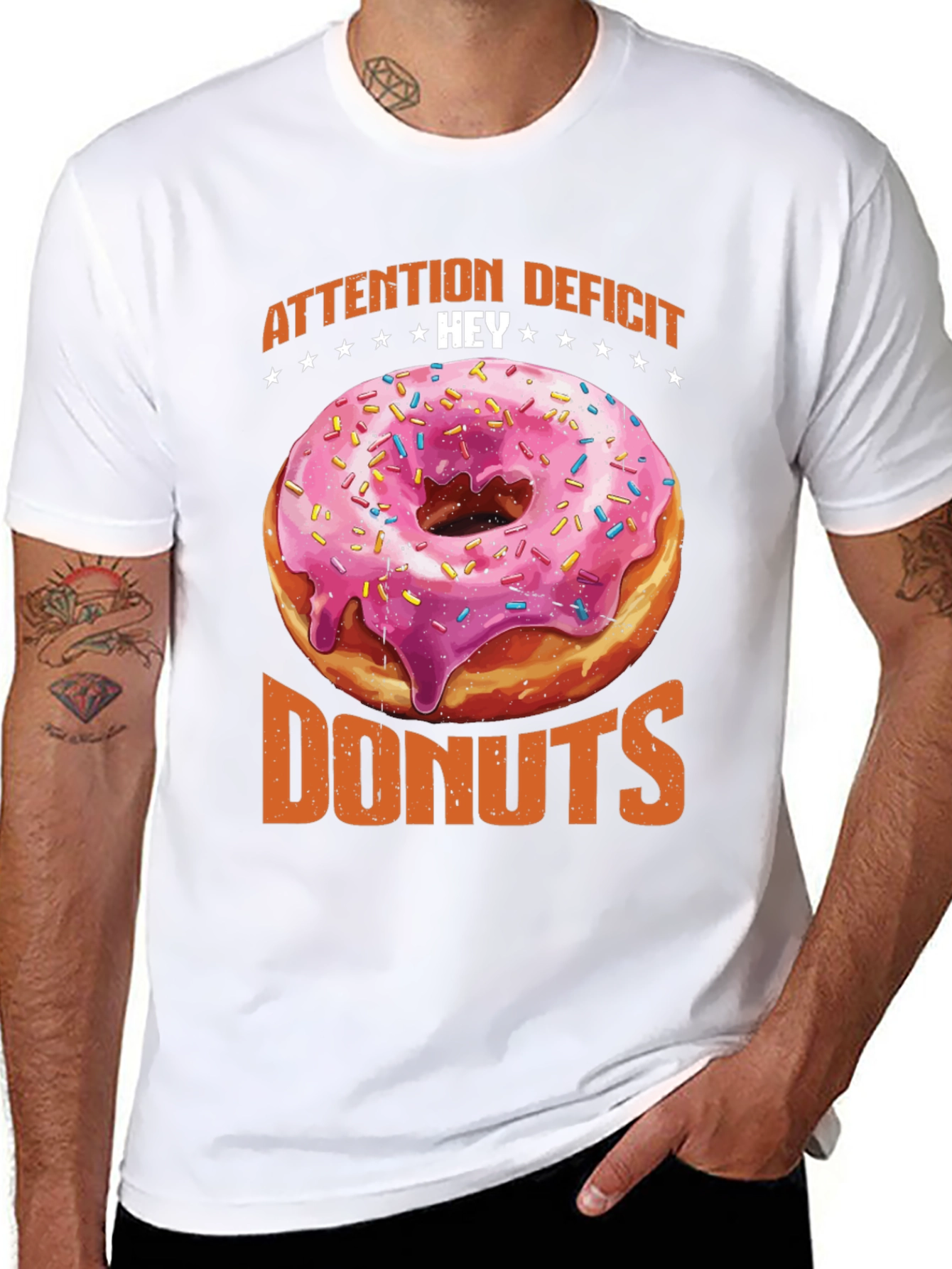 Attention Deficit Hey Donuts Graphic Tee