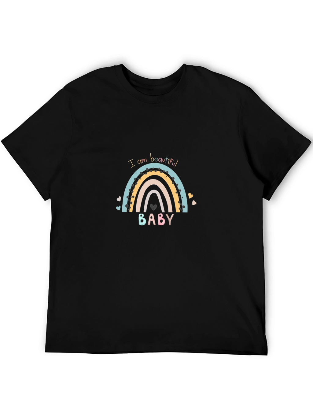 I am Beautiful Baby Rainbow Graphic Tee