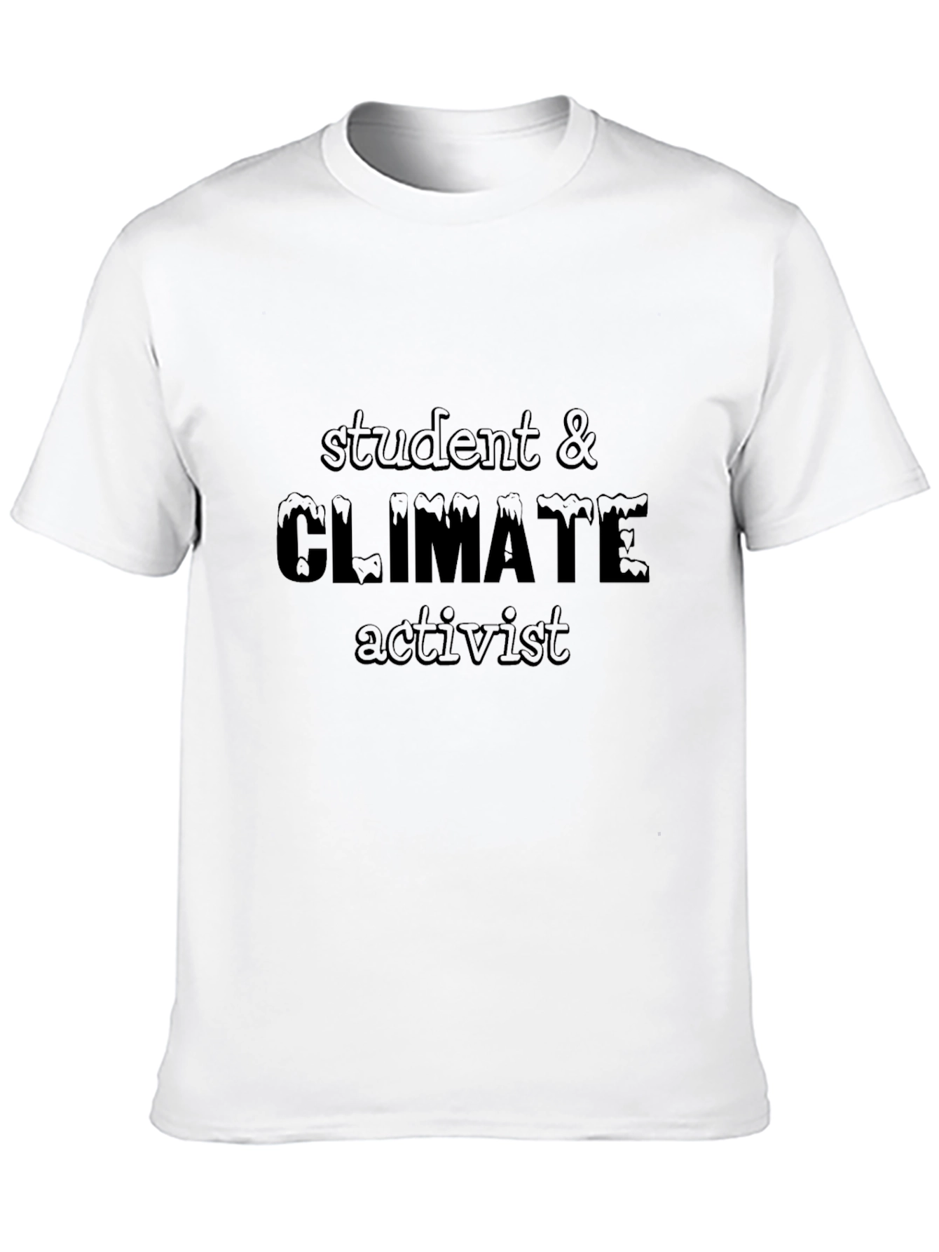 Student & Climate Activist Black T-Shirt