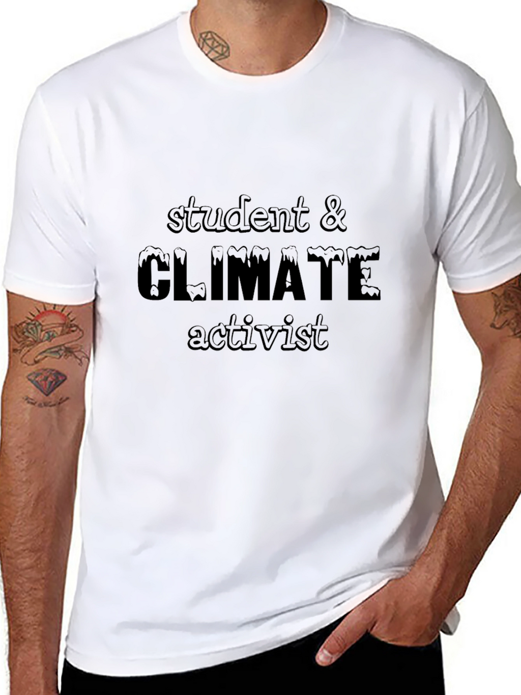Student & Climate Activist Black T-Shirt