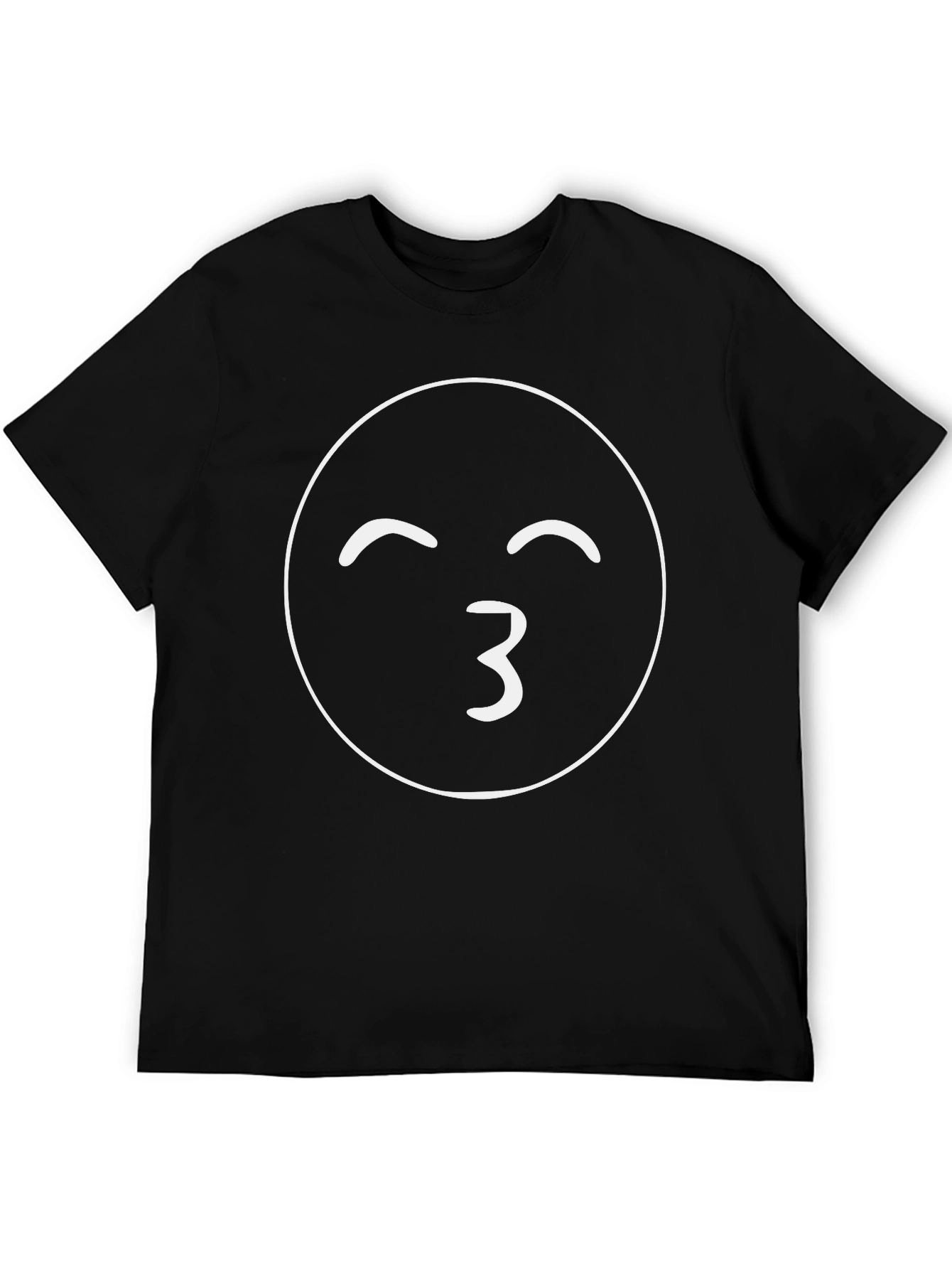 Kiss Emoji T-Shirt - Black
