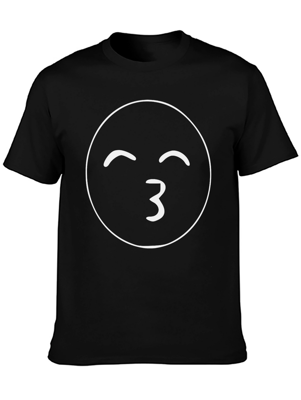 Kiss Emoji T-Shirt - Black