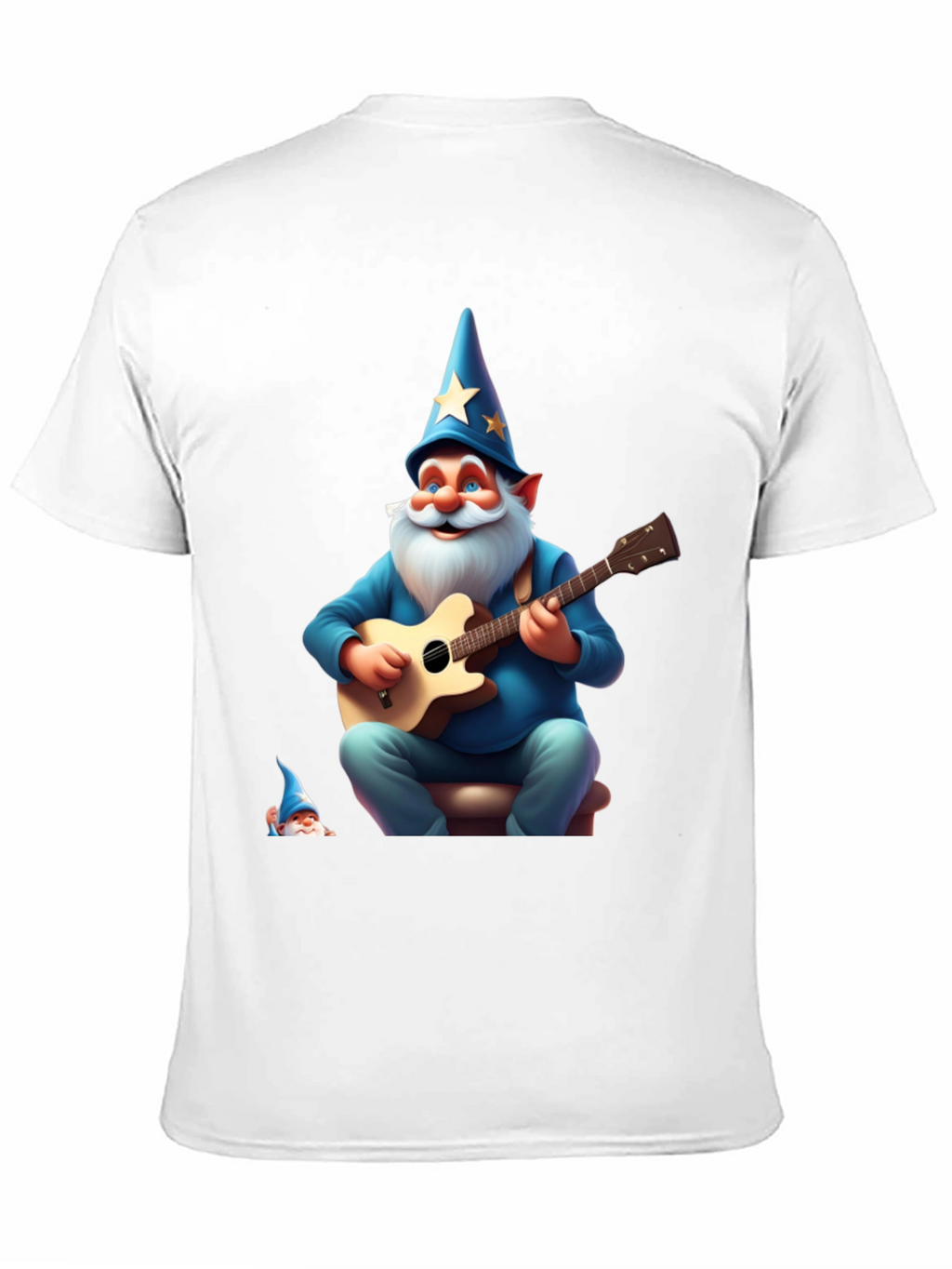 Wizard Gnome Guitarist Graphic Tee