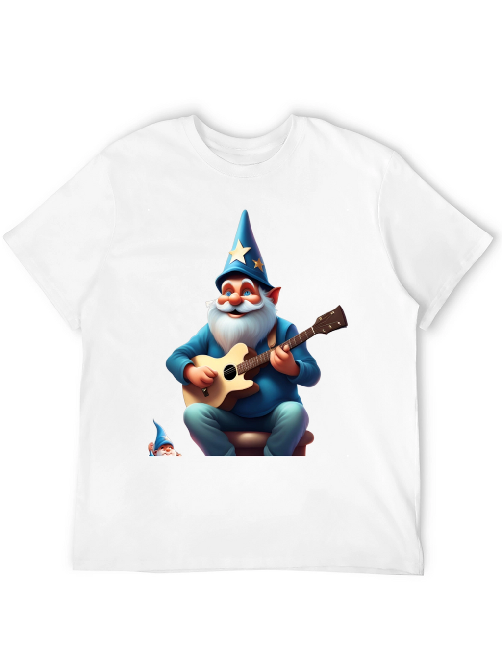Wizard Gnome Guitarist Graphic Tee