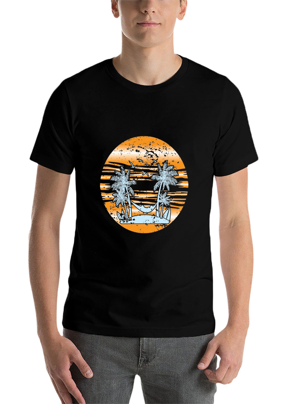 Sunset Beach Graphic T-Shirt
