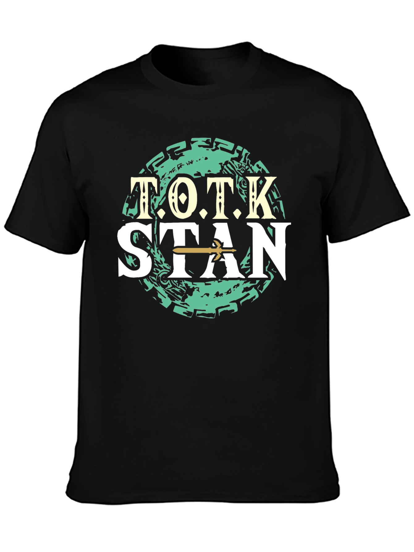 TOTK Stan T-Shirt Zelda Breath of the Wild Black Tee