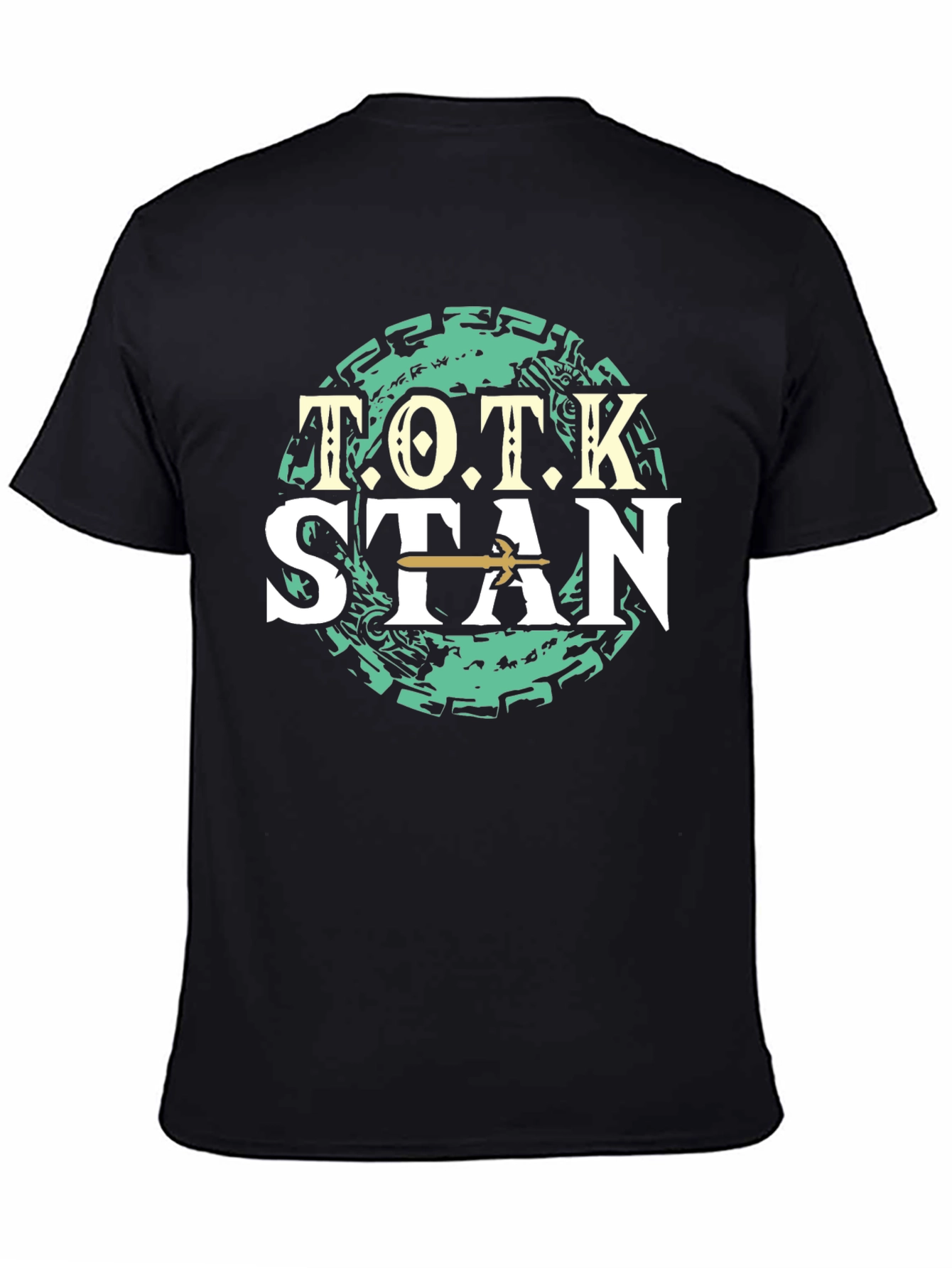 TOTK Stan T-Shirt Zelda Breath of the Wild Black Tee