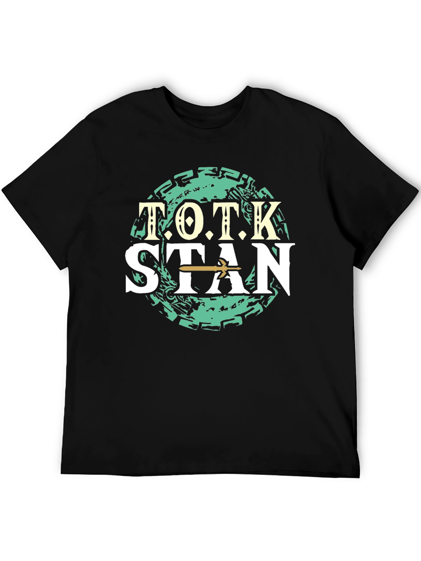 TOTK Stan T-Shirt Zelda Breath of the Wild Black Tee
