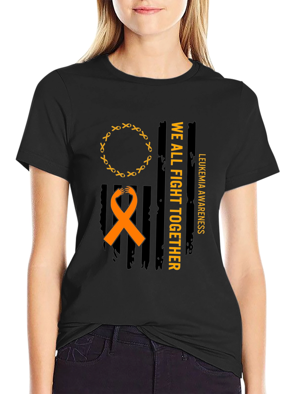 Leukemia Awareness T-Shirt: We All Fight Together
