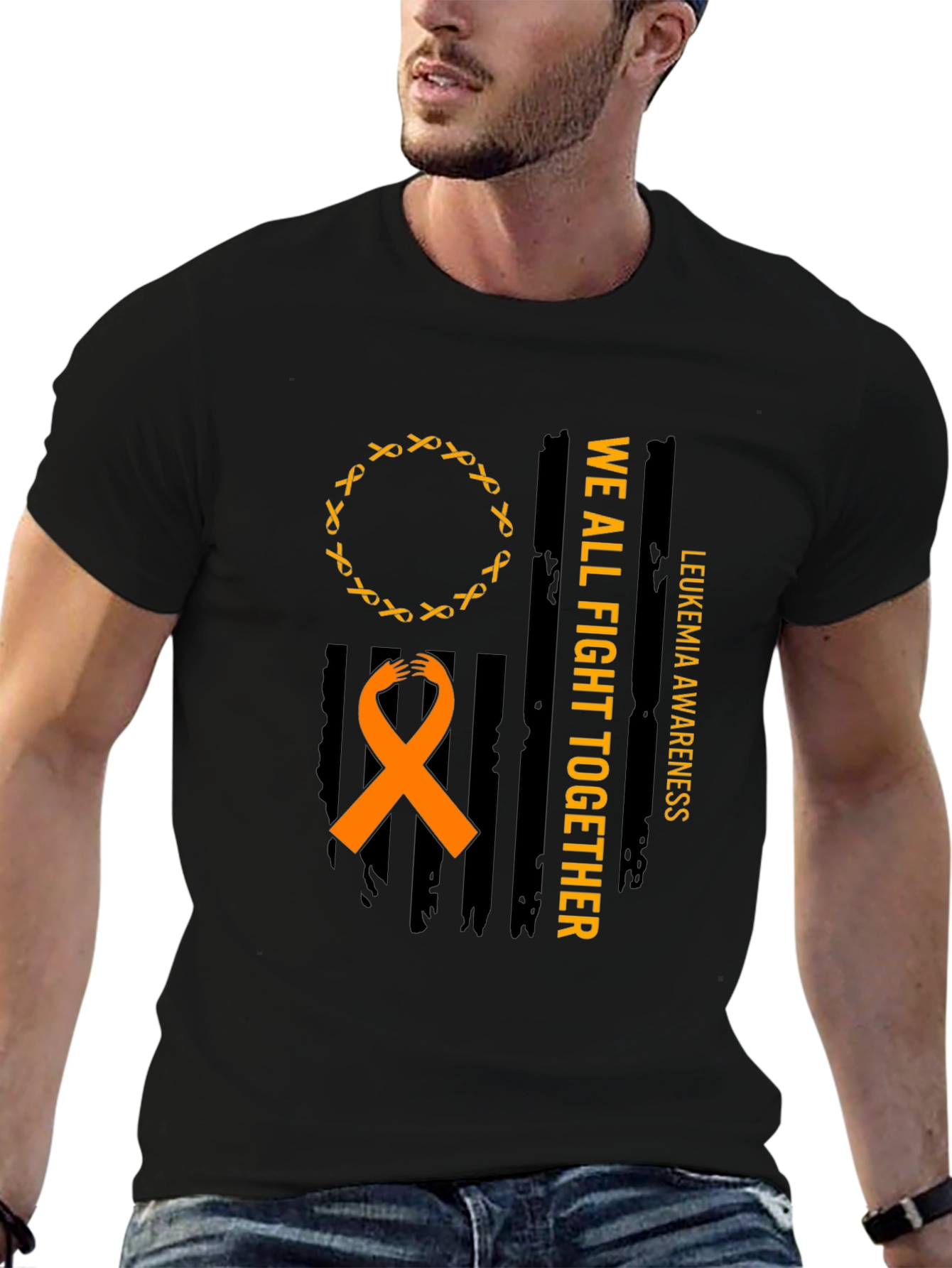 Leukemia Awareness T-Shirt: We All Fight Together