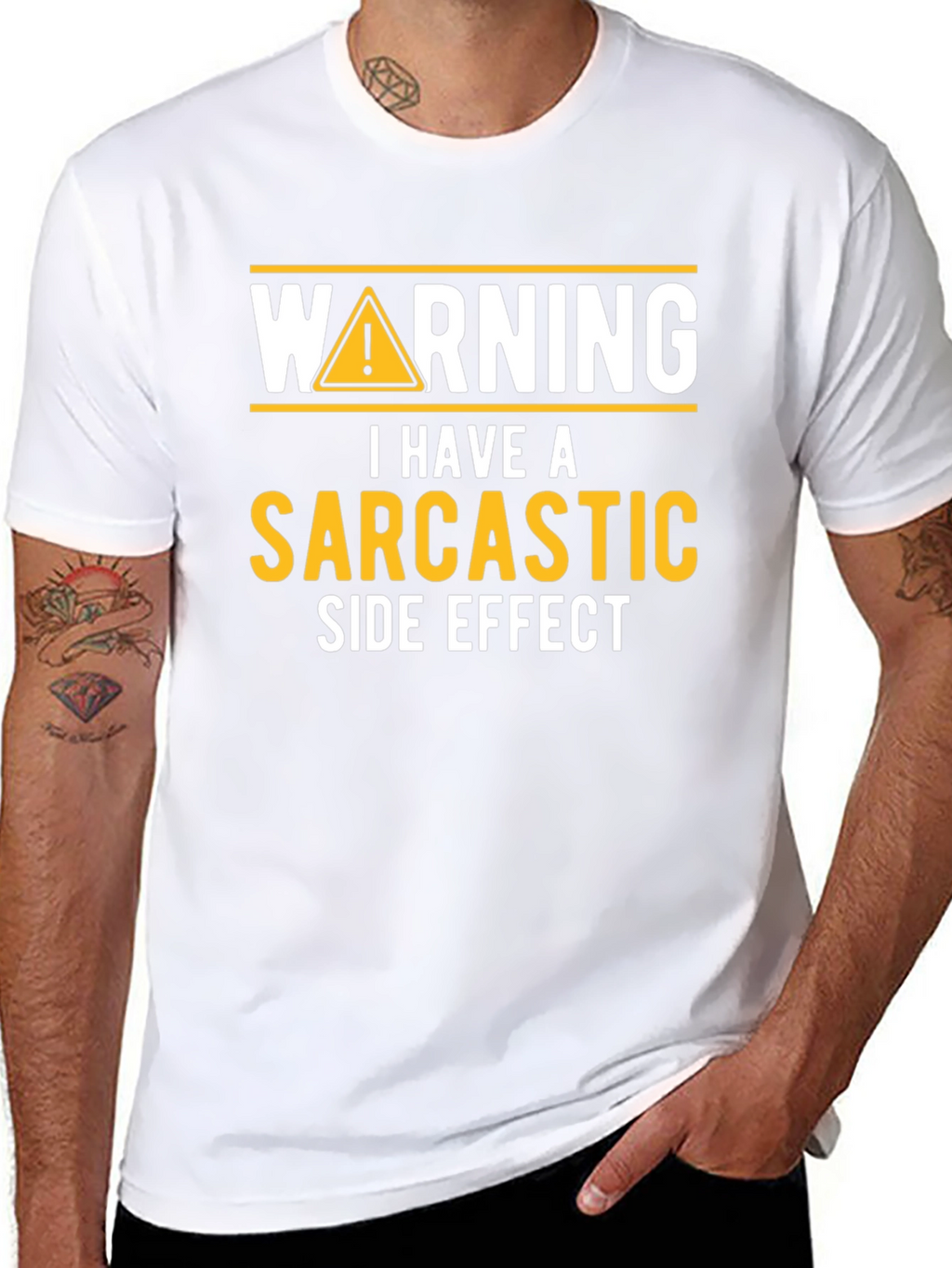 Sarcastic Side Effect Novelty Graphic Tee