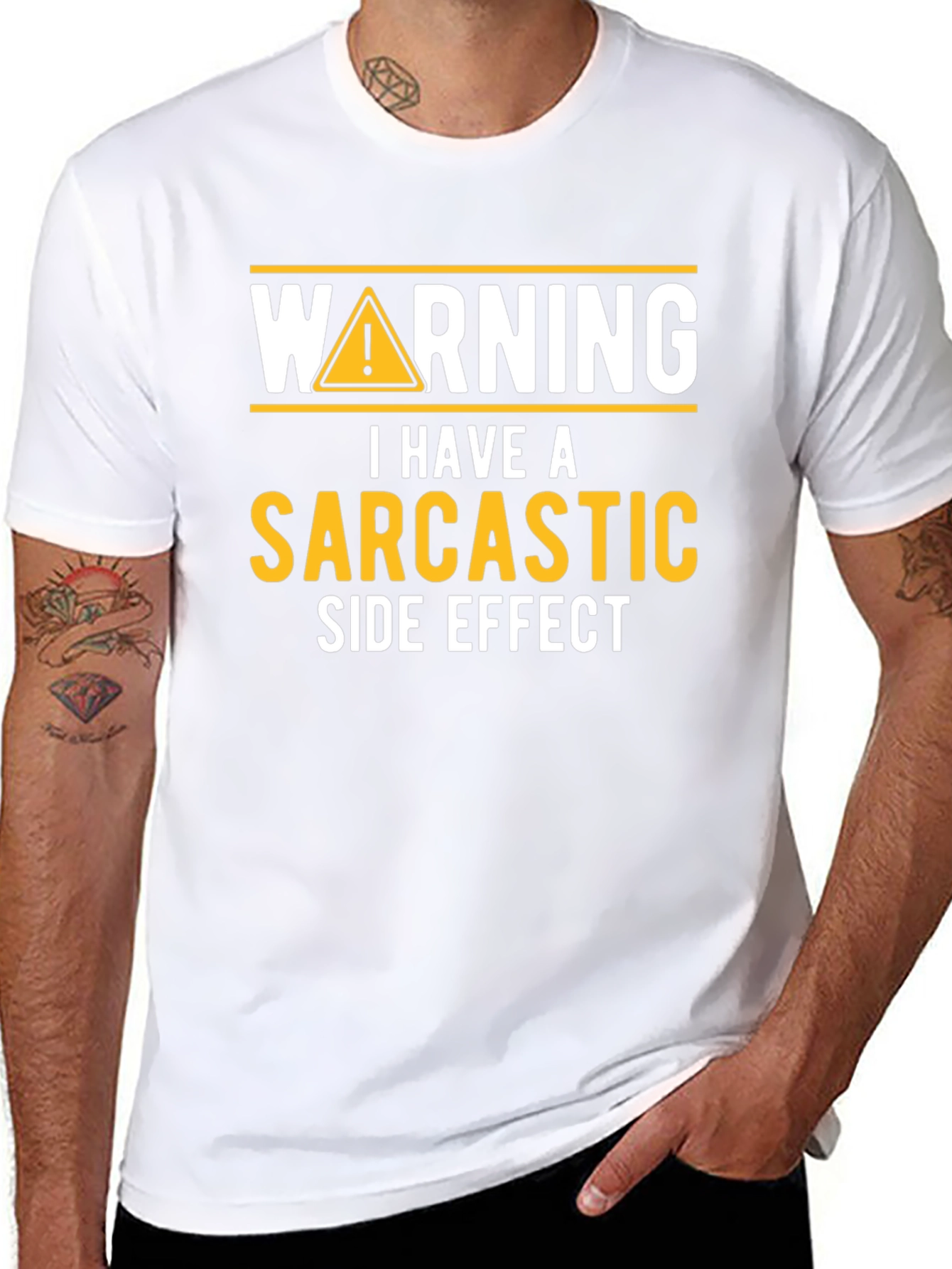 Sarcastic Side Effect Novelty Graphic Tee