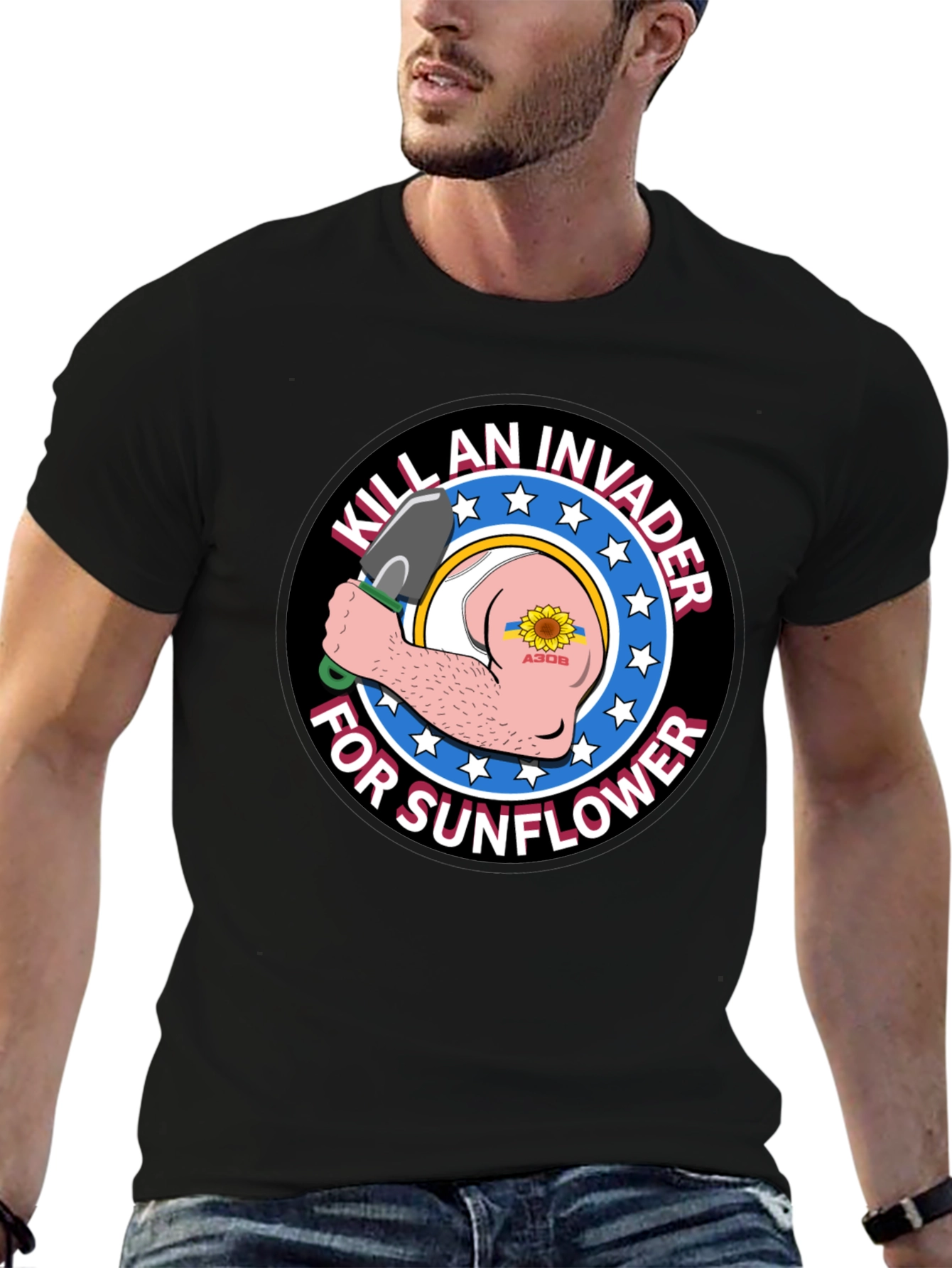 Kill an Invader for Sunflower Graphic Tee