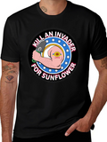 Kill an Invader for Sunflower Graphic Tee